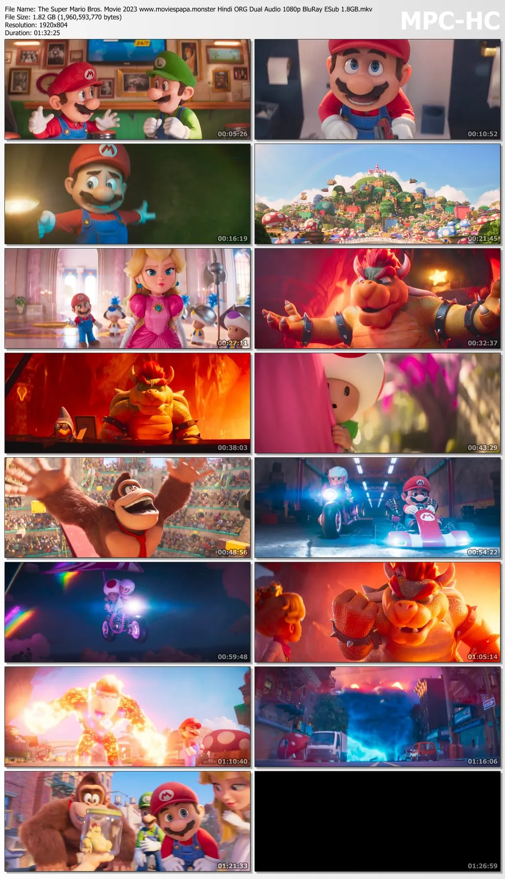 The Super Mario Bros. Movie 2023 Hindi ORG Dual Audio 1080p | 720p | 480p BluRay ESub Download