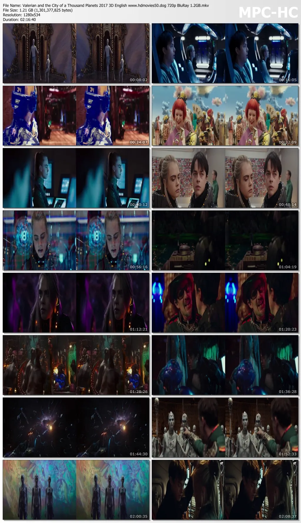 Valerian and the City of a Thousand Planets 2017 3D English 1080p BluRay 2.1GB Download