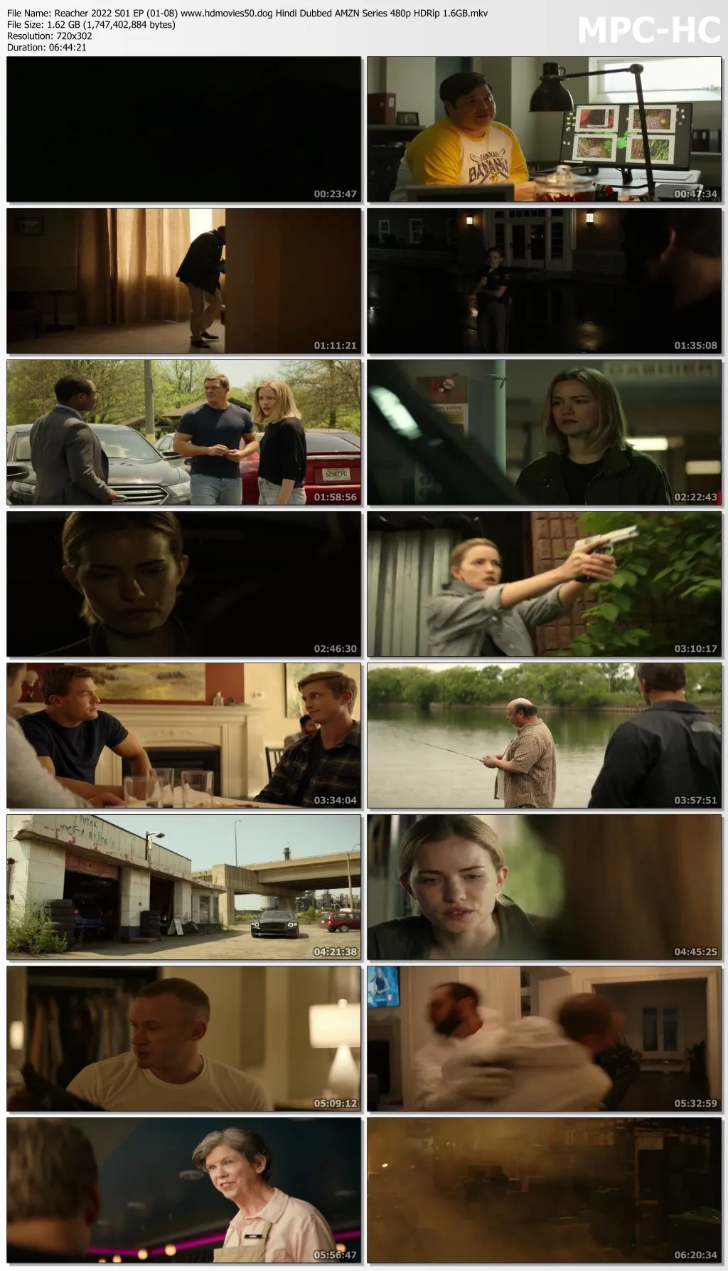 Reacher 2022 S01 EP (01-08) Hindi Dubbed AMZN Series 720p HDRip 3.7GB Download