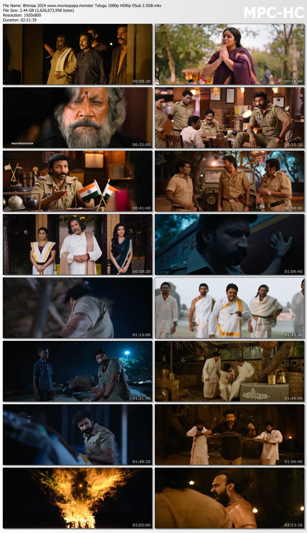 Bhimaa 2024 Telugu 1080p | 720p | 480p HDRip ESub Download