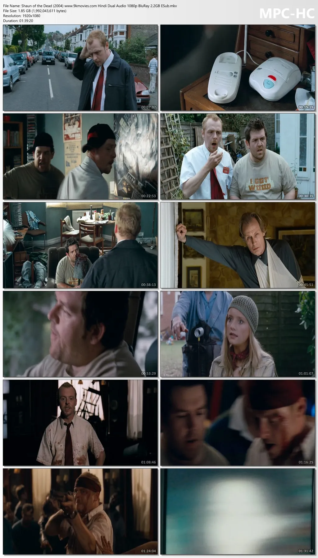 Shaun of the Dead 2004 Hindi Dual Audio 1080p | 720p | 480p BluRay ESub Download