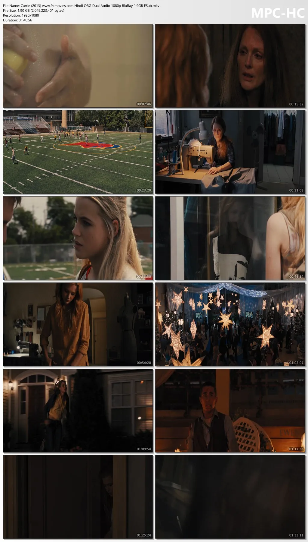 Carrie 2013 Hindi ORG Dual Audio 1080p | 720p | 480p BluRay ESub Download