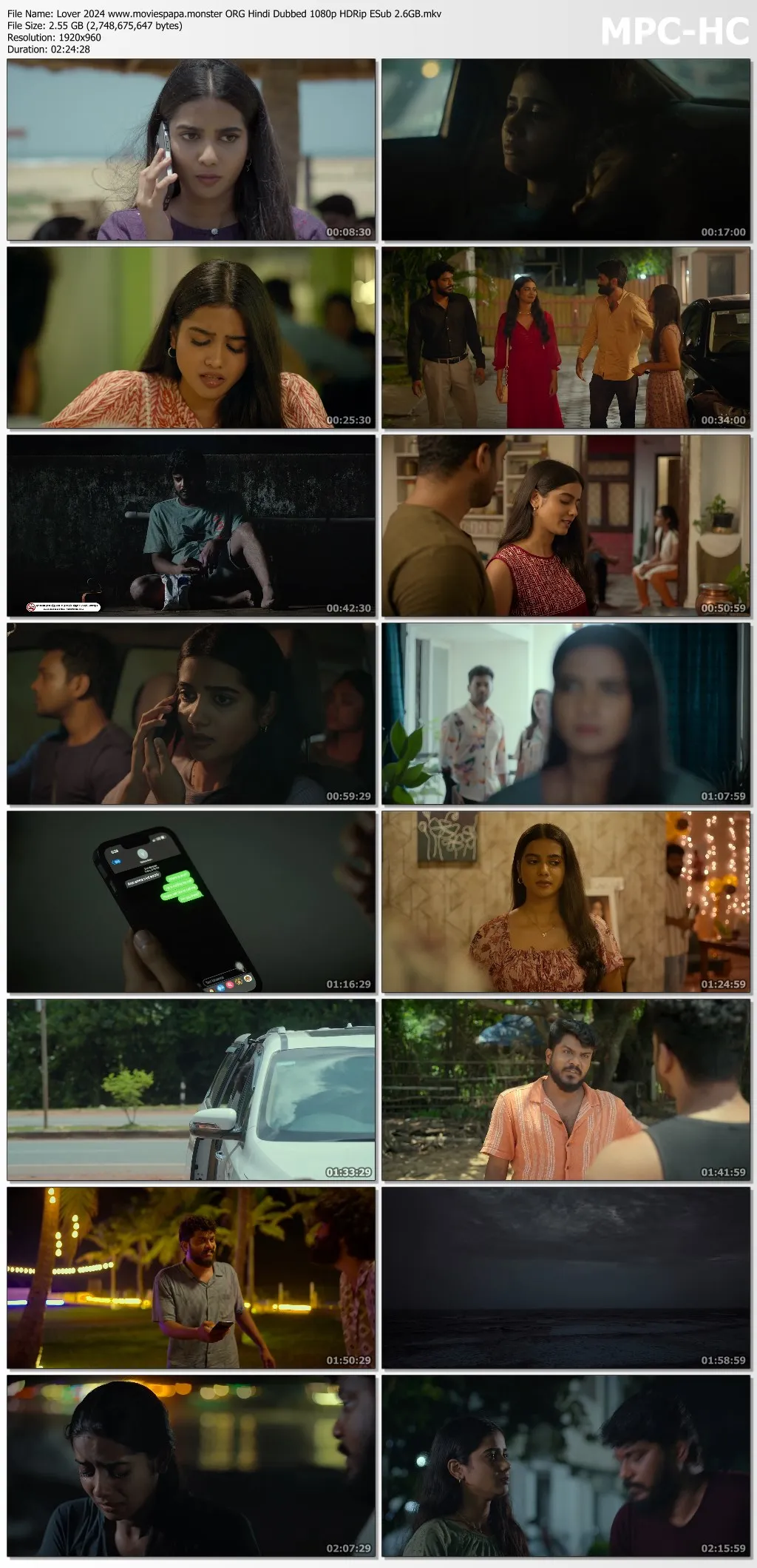 Lover 2024 ORG Hindi Dubbed 1080p | 720p | 480p HDRip ESub Download