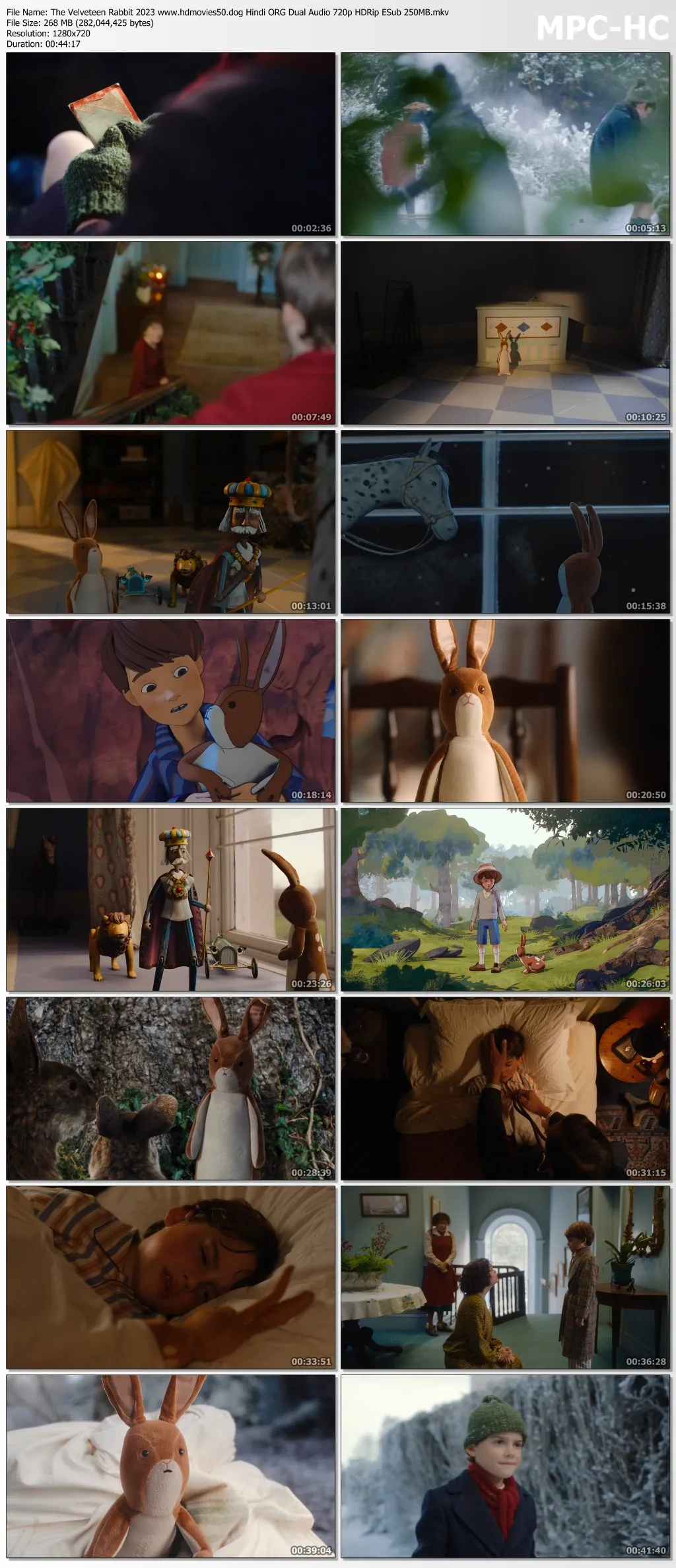 The Velveteen Rabbit 2023 Hindi ORG Dual Audio 720p HDRip ESub 270MB Download