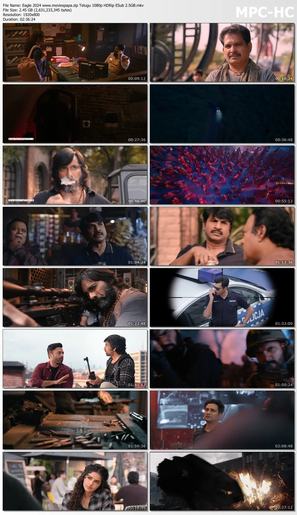 Eagle 2024 Telugu 1080p | 720p | 480p AMZN HDRip ESub Download