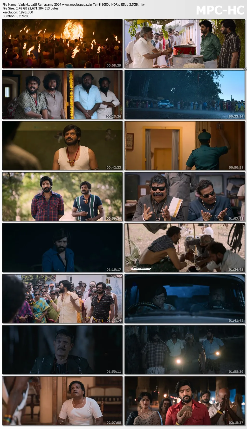 Vadakkupatti Ramasamy 2024 Tamil 1080p | 720p | 480p HDRip ESub Download