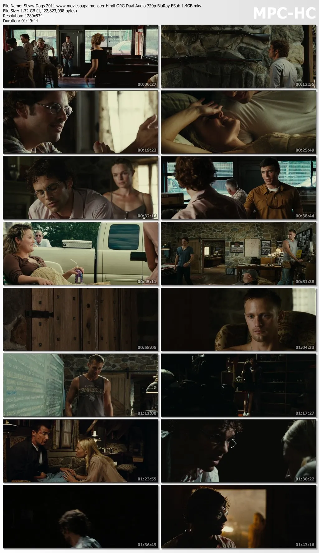 Straw Dogs 2011 Hindi ORG Dual Audio 720p | 480p BluRay ESub Download