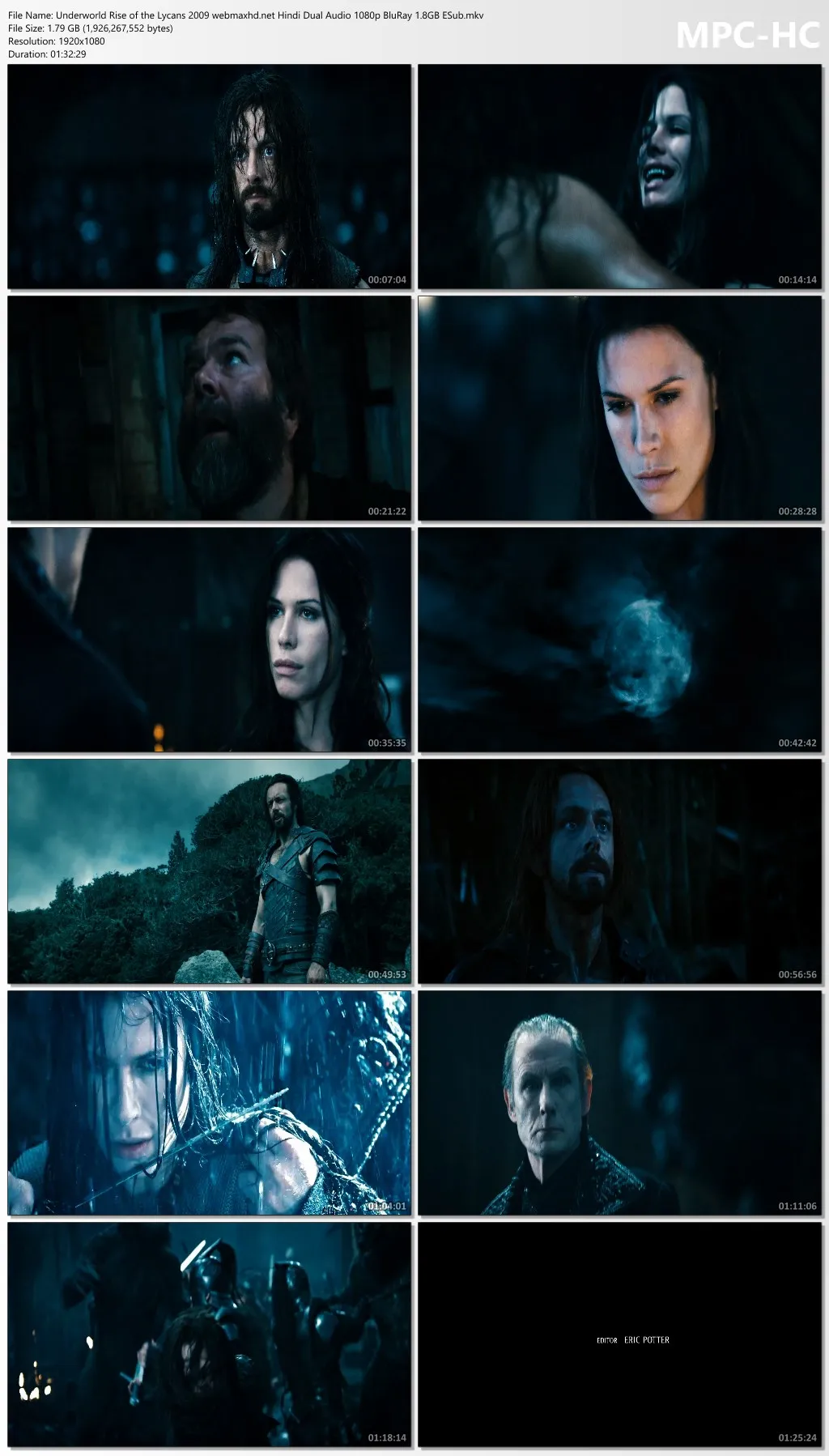 Underworld Rise of the Lycans 2009 Hindi Dual Audio 1080p | 720p | 480p BluRay ESub Download