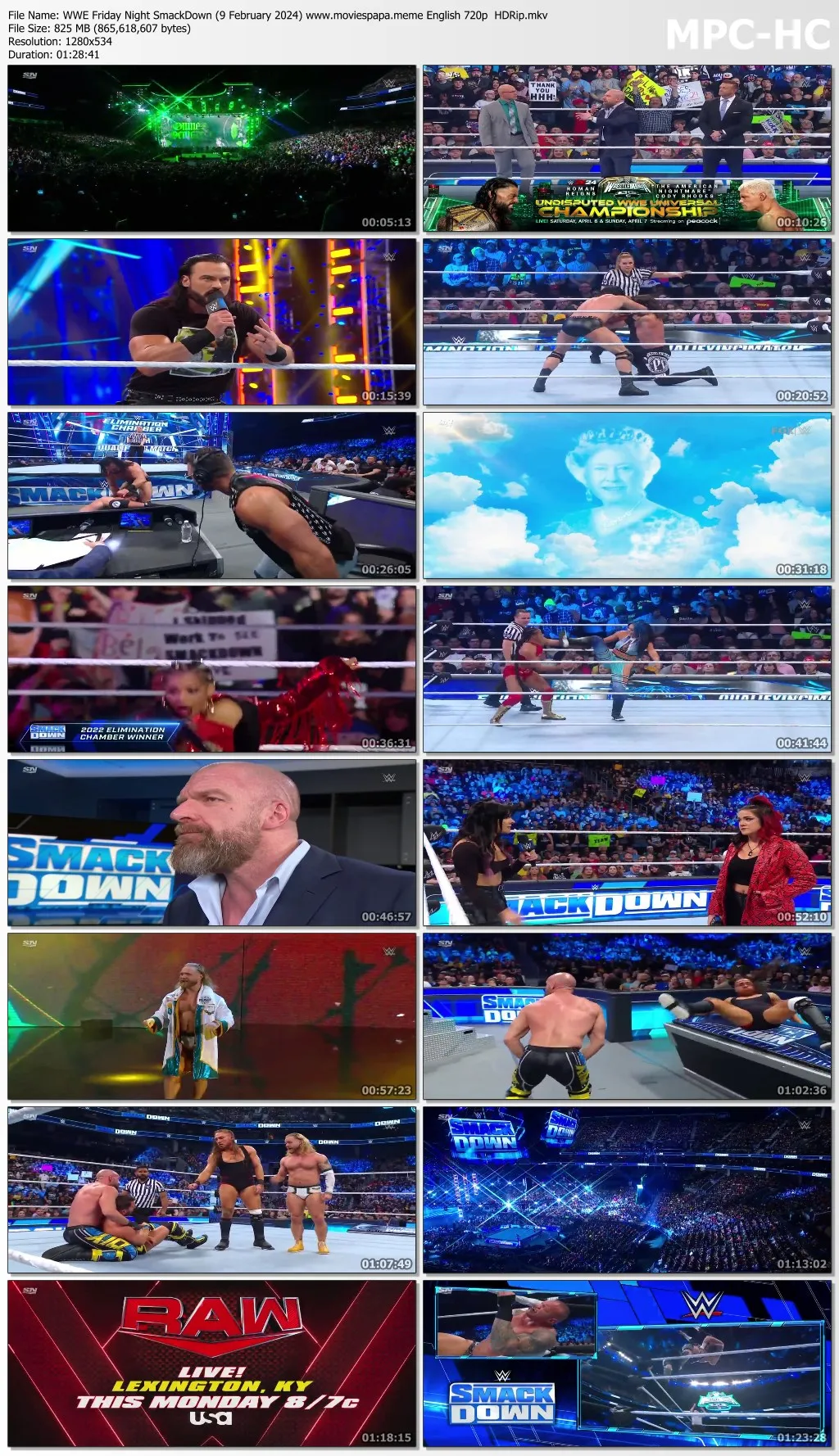 WWE Friday Night SmackDown (9 February 2024) English 720p | 480p HDRip Download