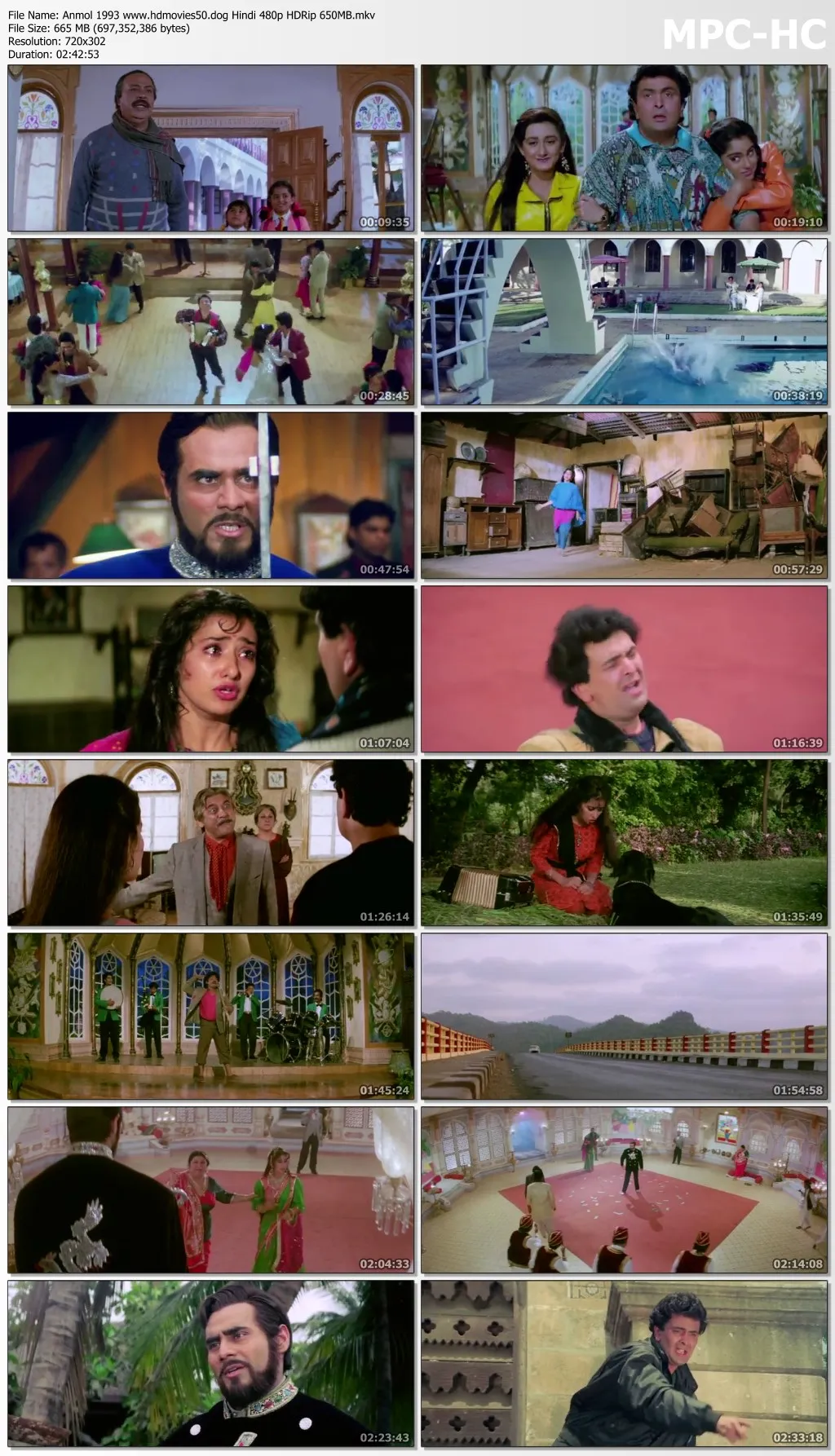 Anmol 1993 Hindi Movie 720p HDRip 1.5GB Download