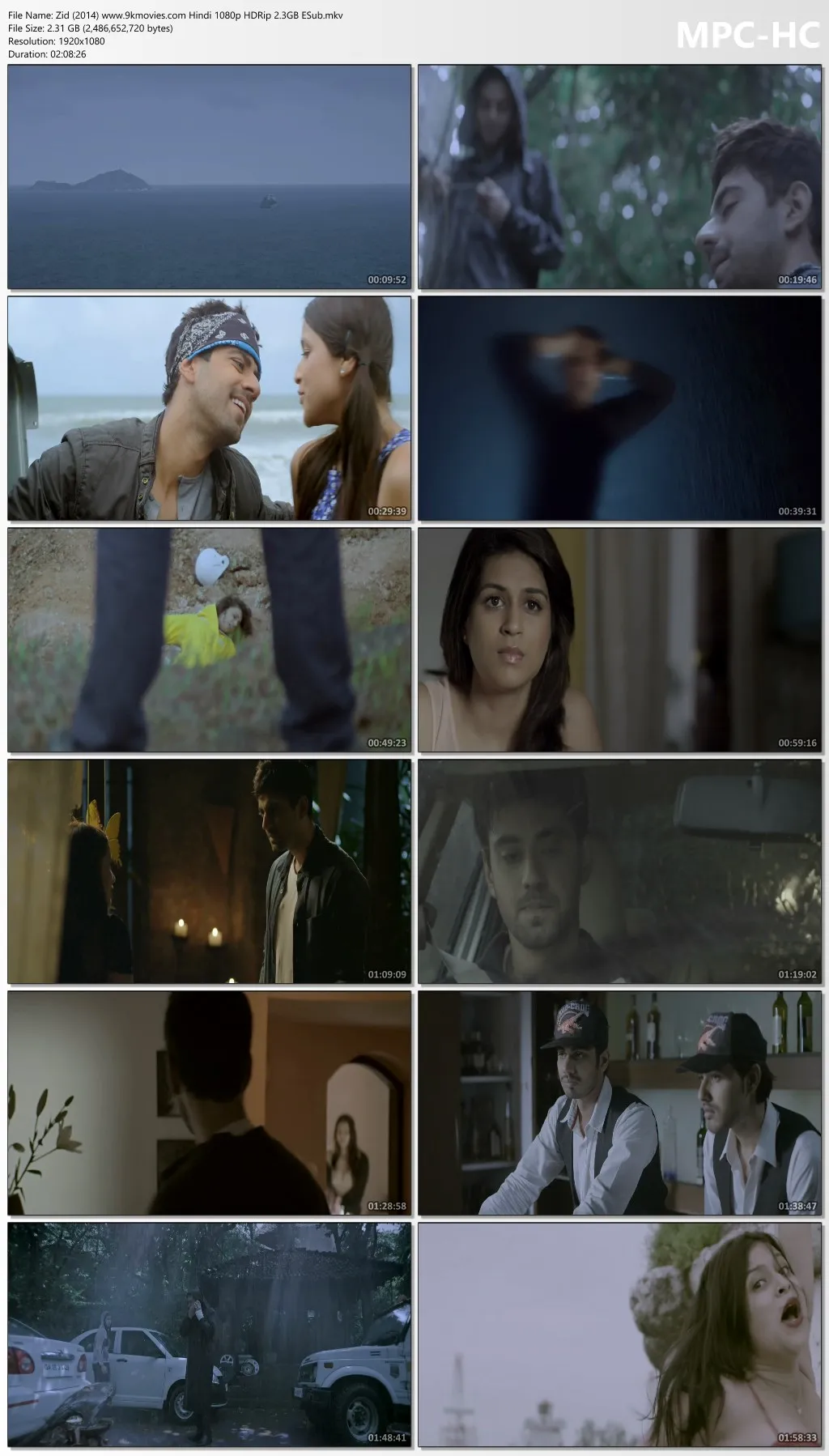 Zid 2014 Hindi 1080p | 720p | 480p HDRip ESub Download