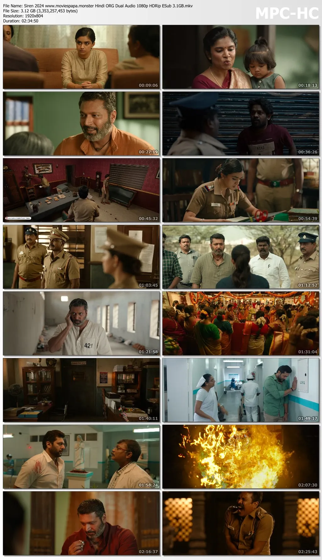 Siren 2024 Hindi ORG Dual Audio 1080p | 720p | 480p HDRip ESub Download