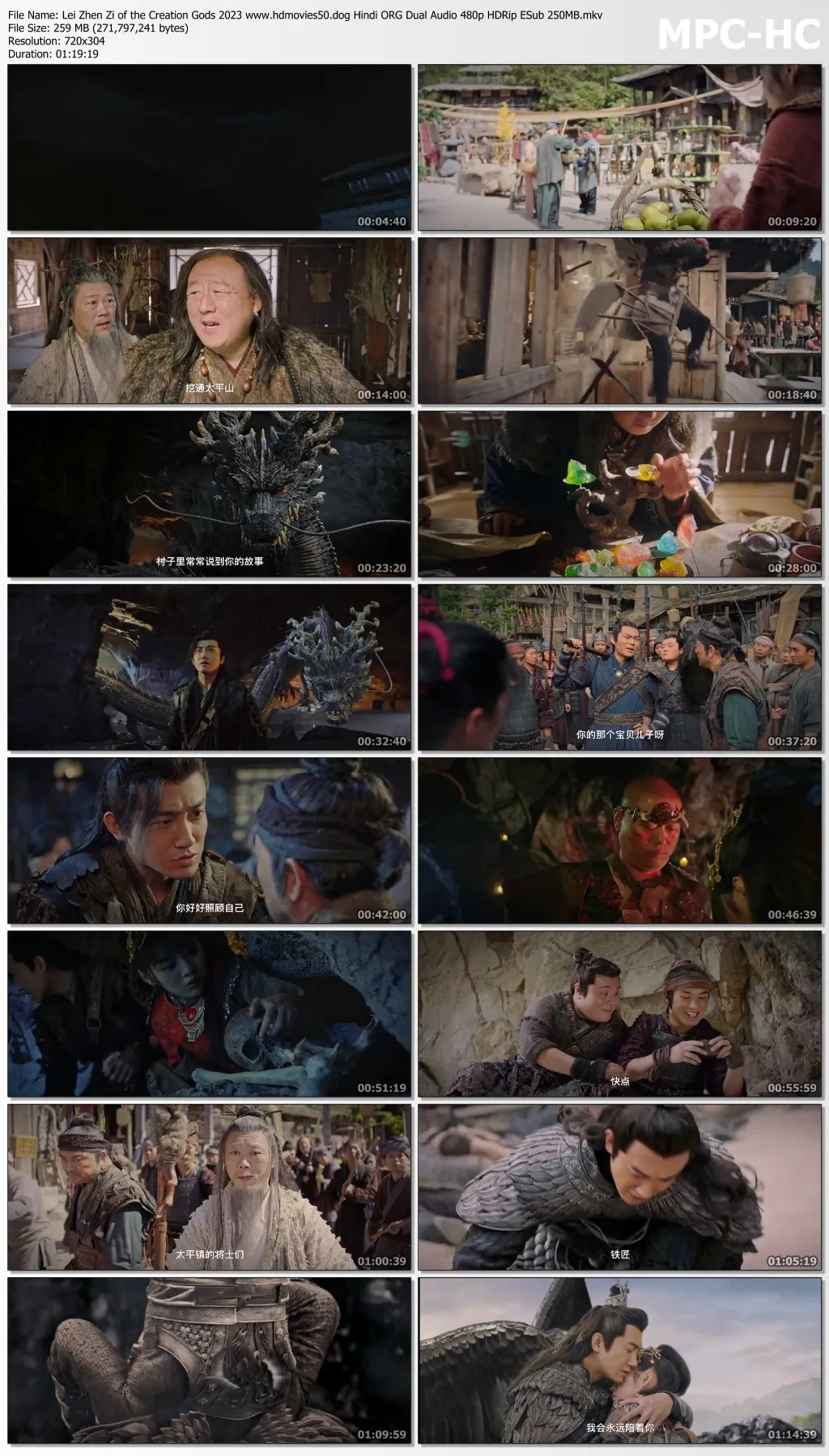 Lei Zhen Zi of the Creation Gods 2023 Hindi ORG Dual Audio 1080p HDRip ESub 1.2GB Dow