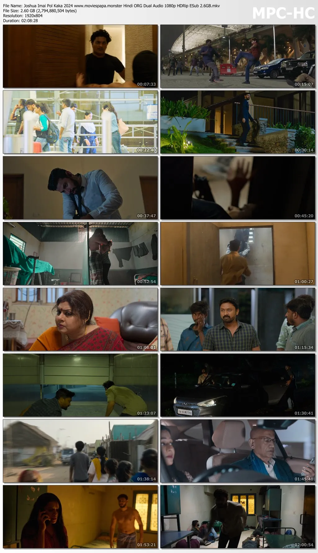 Joshua Imai Pol Kaakha 2024 Hindi ORG Dual Audio 1080p | 720p | 480p HDRip ESub Download