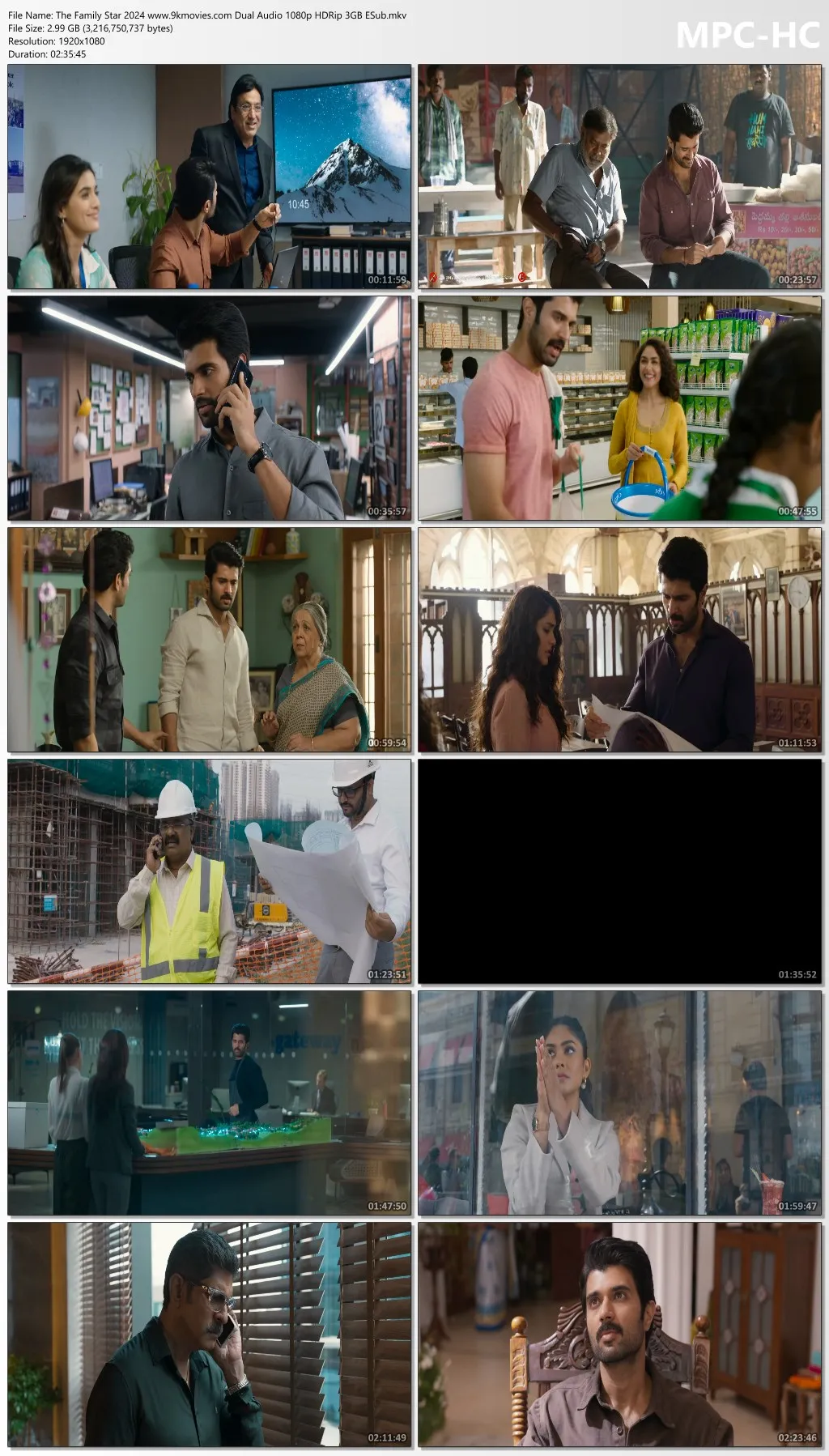 The Family Star 2024 Telugu 1080p | 720p | 480p HDRip ESub Download