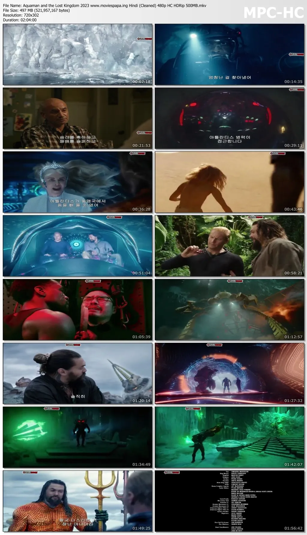 Aquaman and the Lost Kingdom 2023 Hindi (Cleaned) 720p HC HDRip 1.1GB Download