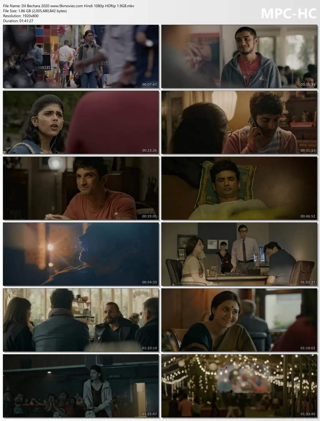 Dil Bechara 2020 Hindi 1080p | 720p | 480p HDRip Download