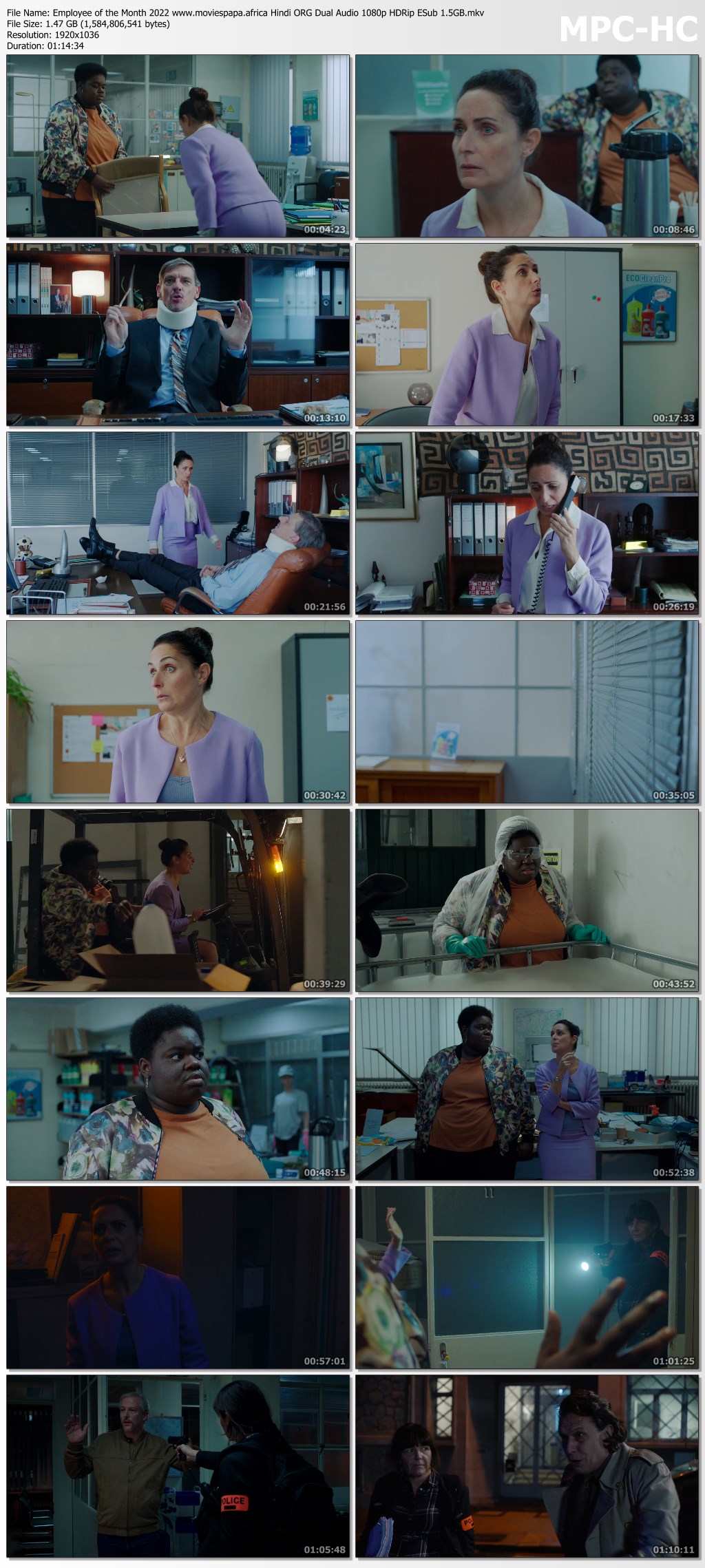 Employee of the Month 2022 Hindi ORG Dual Audio 1080p | 720p | 480p HDRip