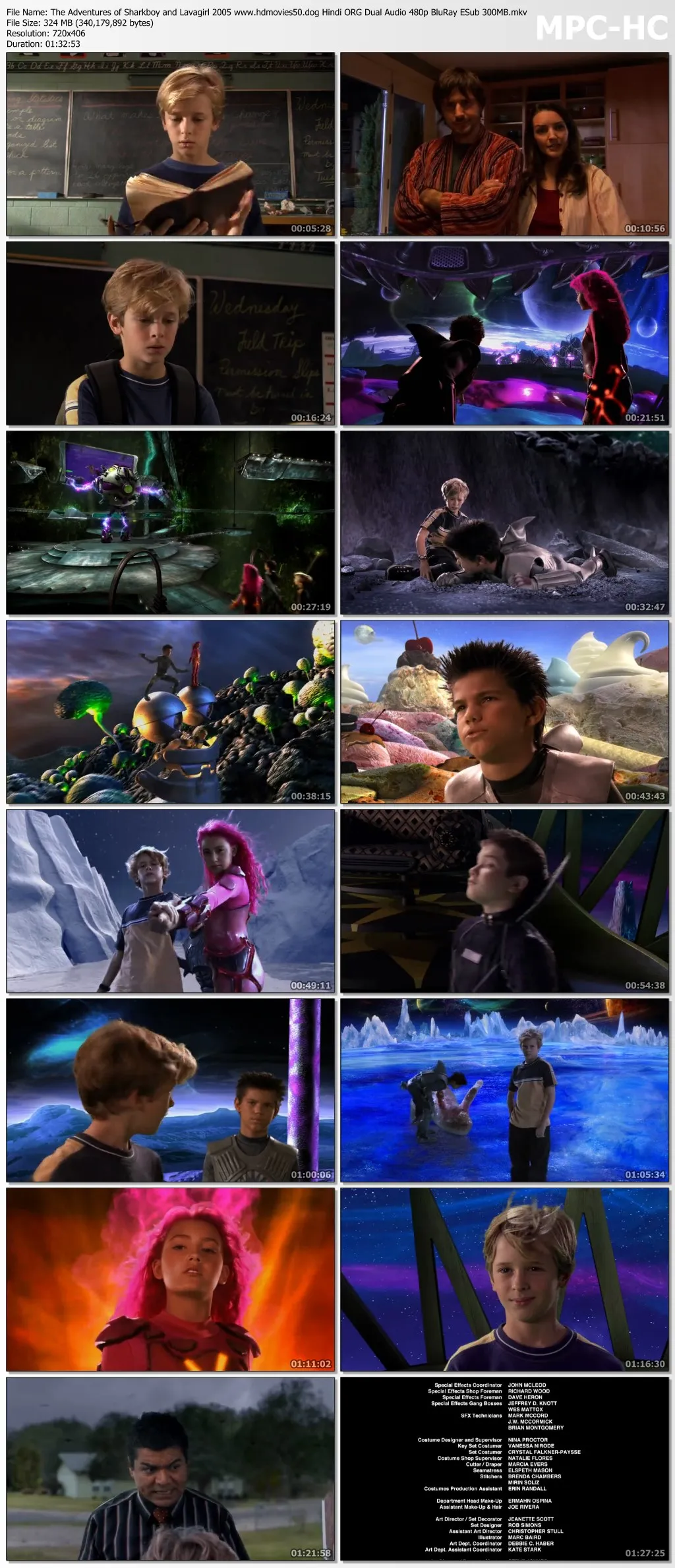 The Adventures of Sharkboy and Lavagirl 2005 Hindi ORG Dual Audio 1080p BluRay ESub 1.