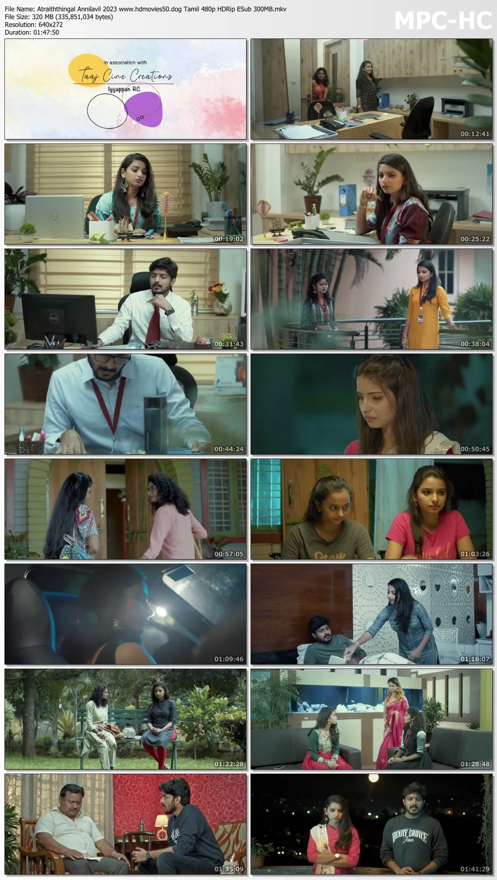 Atraiththingal Annilavil 2023 Tamil 480p HDRip ESub 300MB Download