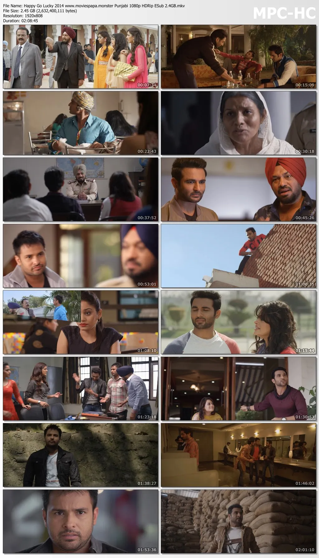 Happy Go Lucky 2014 Punjabi 1080p | 720p | 480p HDRip ESub Download
