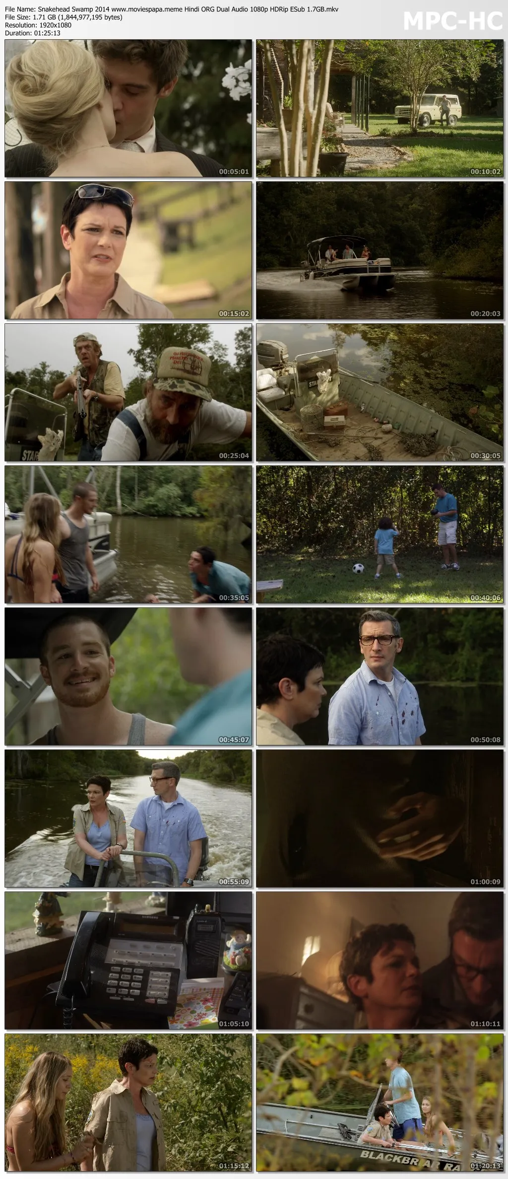 Snakehead Swamp 2014 Hindi ORG Dual Audio 1080p | 720p | 480p HDRip ESub Download