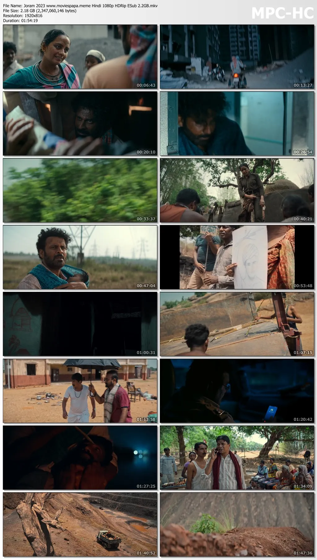 Joram 2023 Hindi 1080p | 720p | 480p HDRip ESub Download