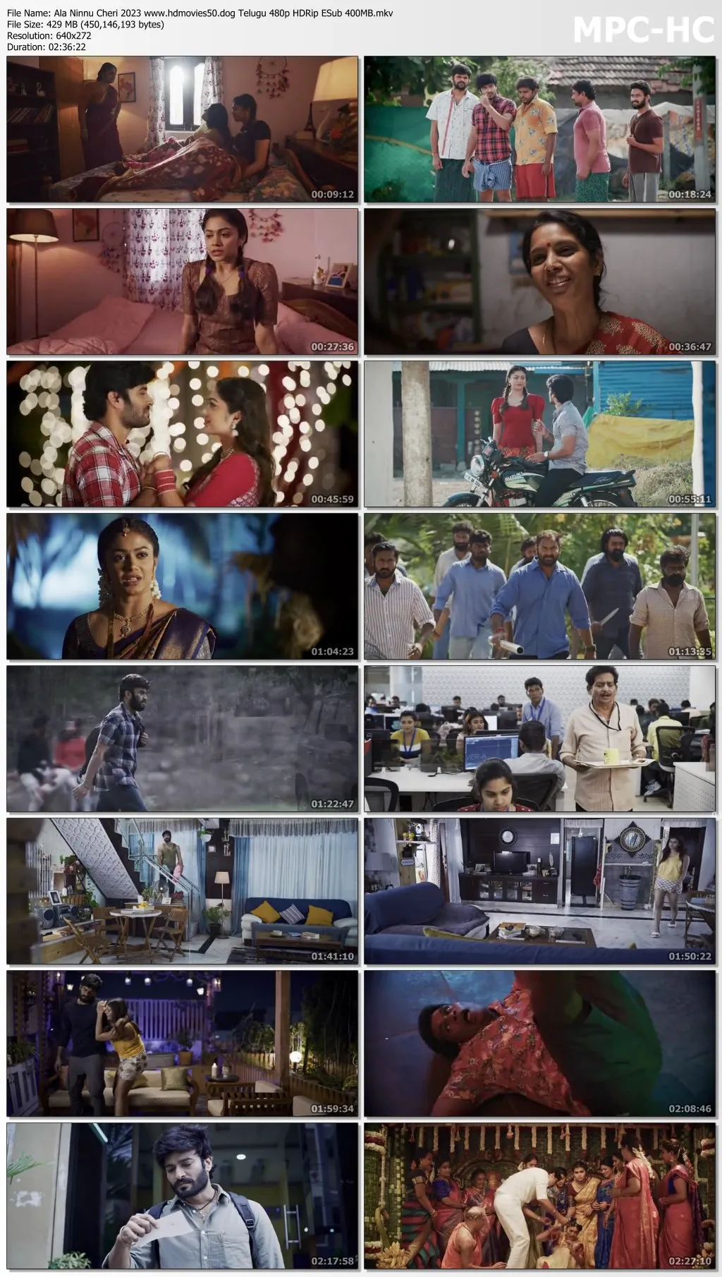 Ala Ninnu Cheri 2023 Telugu 1080p HDRip ESub 2.9GB Download