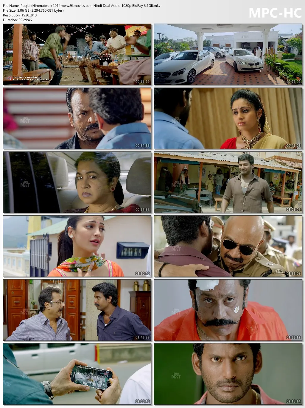 Poojai (Himmatwar) 2014 Hindi Dual Audio 1080p | 720p | 480p BluRay Download