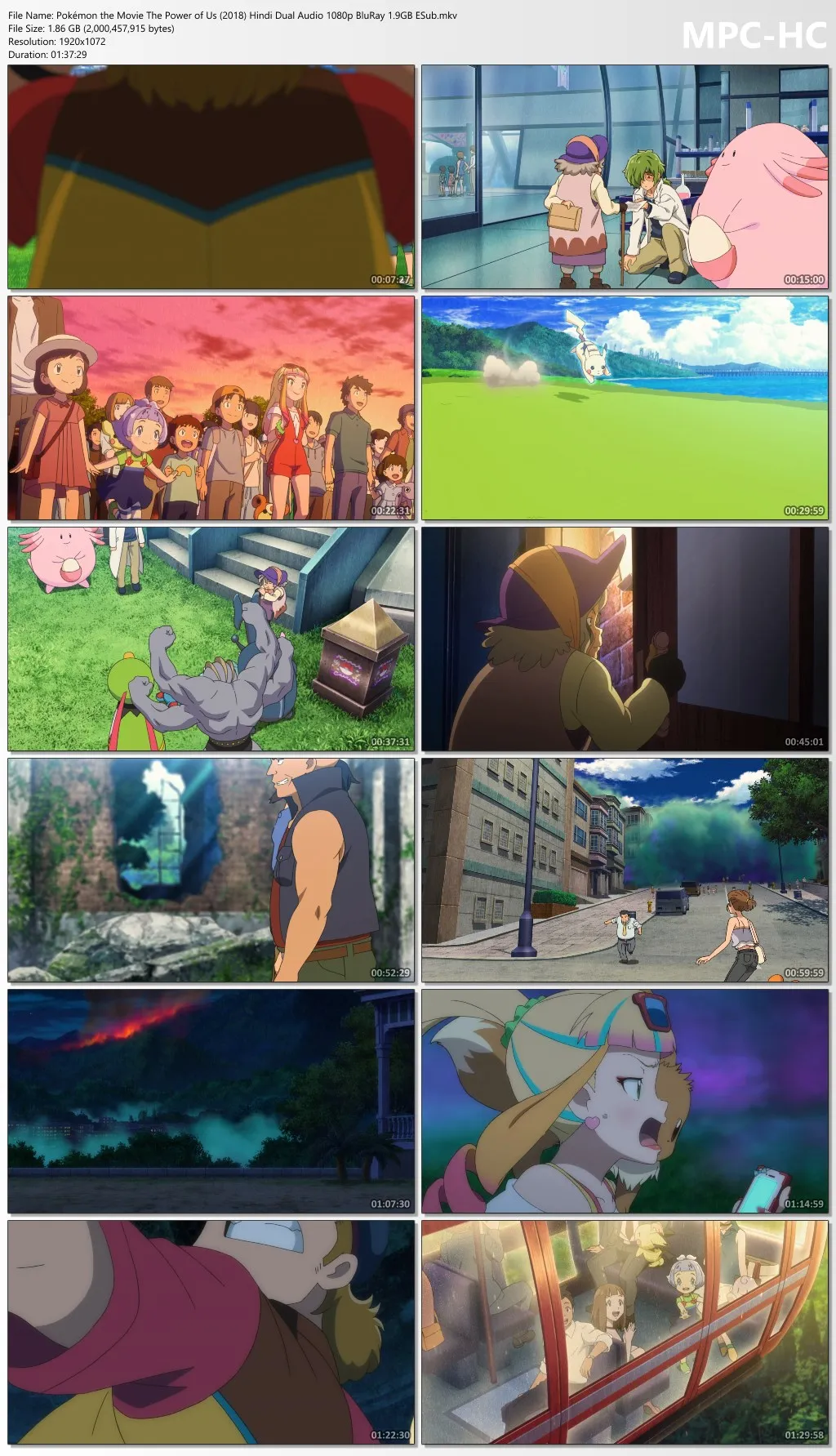 Pokémon the Movie The Power of Us 2018 Hindi Dual Audio 1080p | 720p | 480p BluRay ESub Download