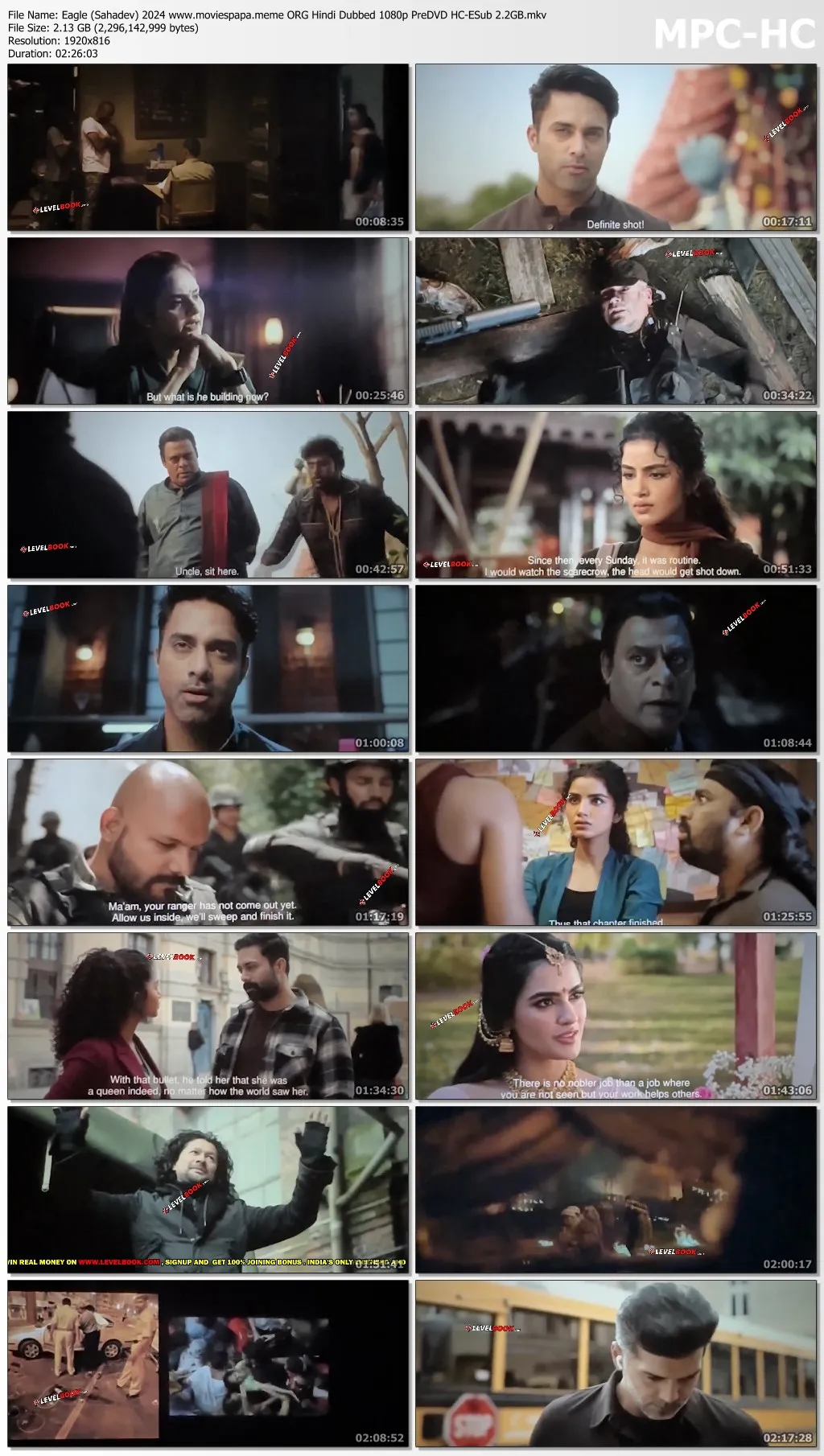 Eagle (Sahadev) 2024 ORG Hindi Dubbed 1080p | 720p | 480p PreDVD HC-ESub Download