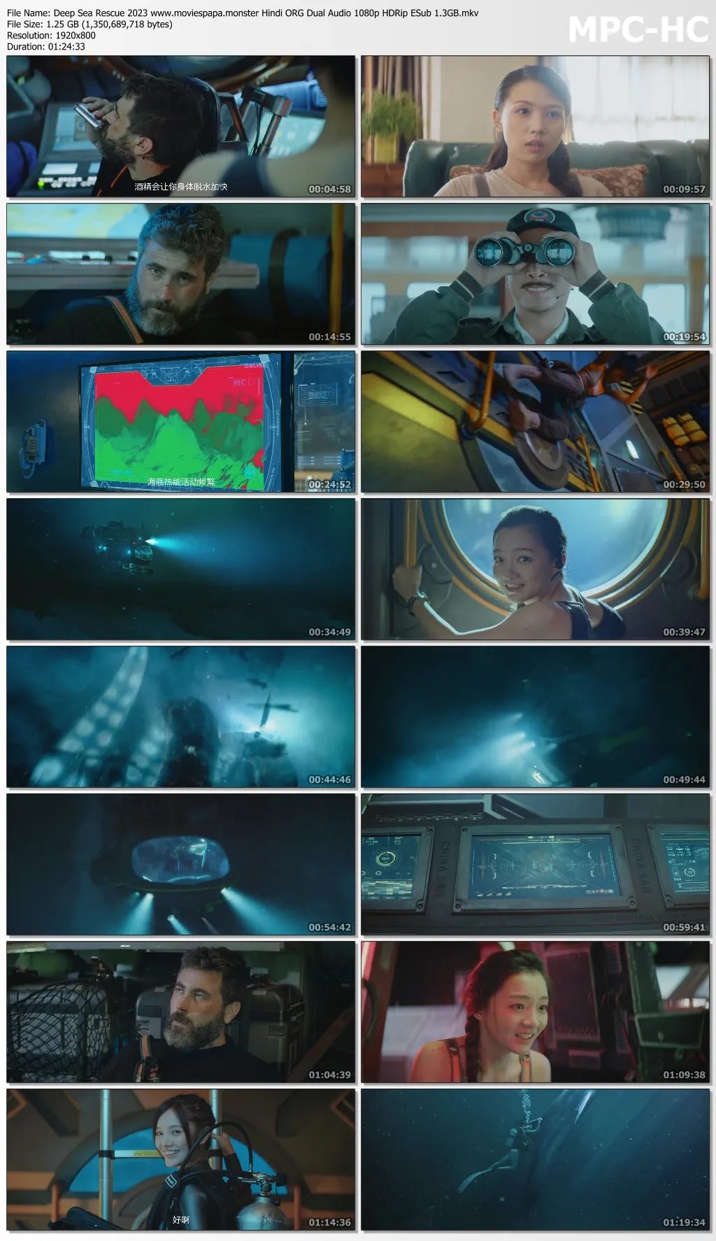 Deep Sea Rescue 2023 Hindi ORG Dual Audio 1080p | 720p | 480p HDRip ESub Download