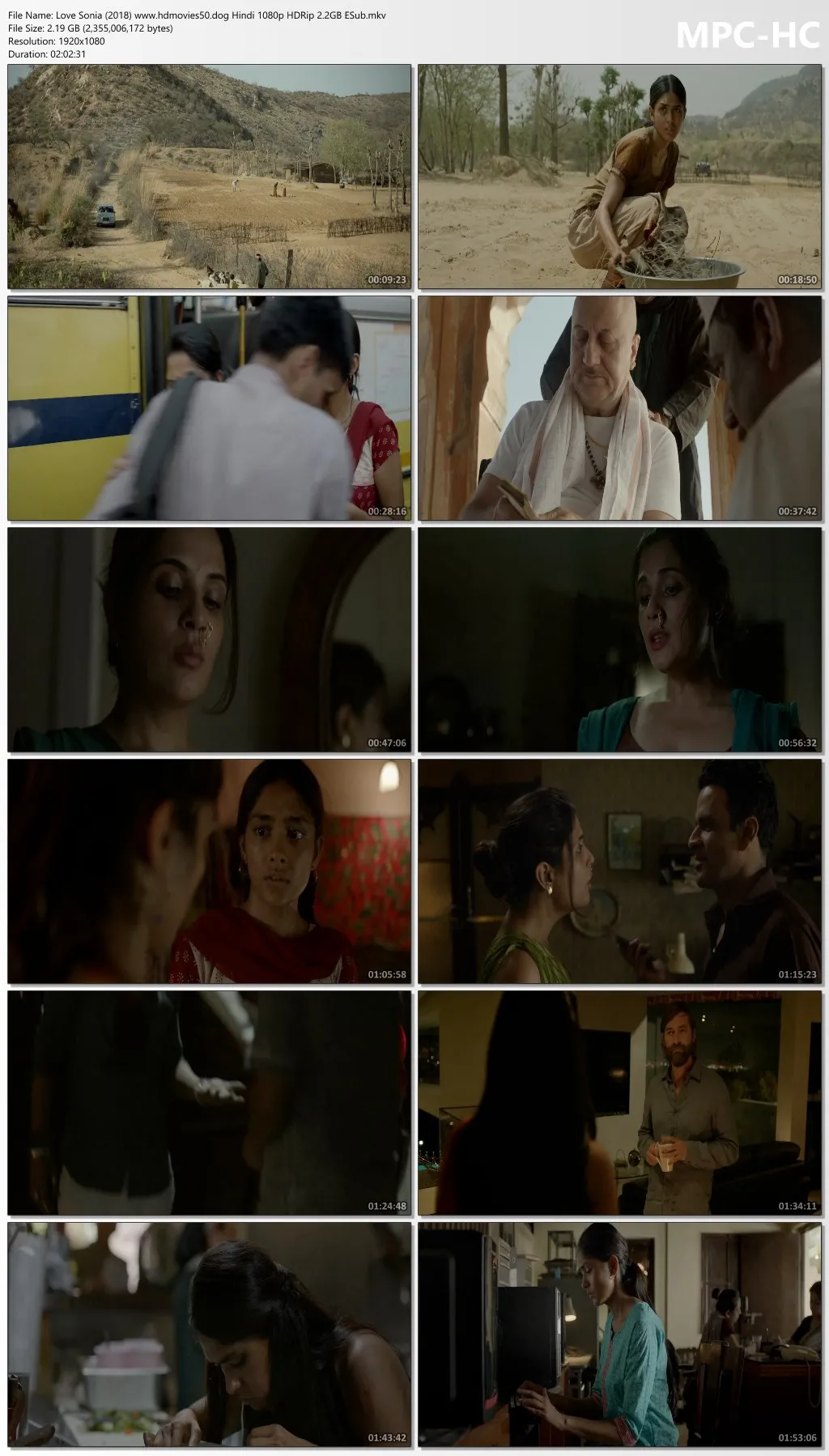 Love Sonia 2018 Hindi 1080p | 720p | 480p HDRip 2.2GB ESub Download