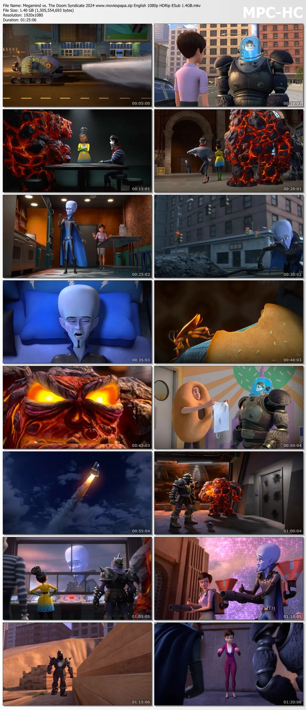 Megamind vs. The Doom Syndicate 2024 English 1080p | 720p | 480p HDRip ESub Download