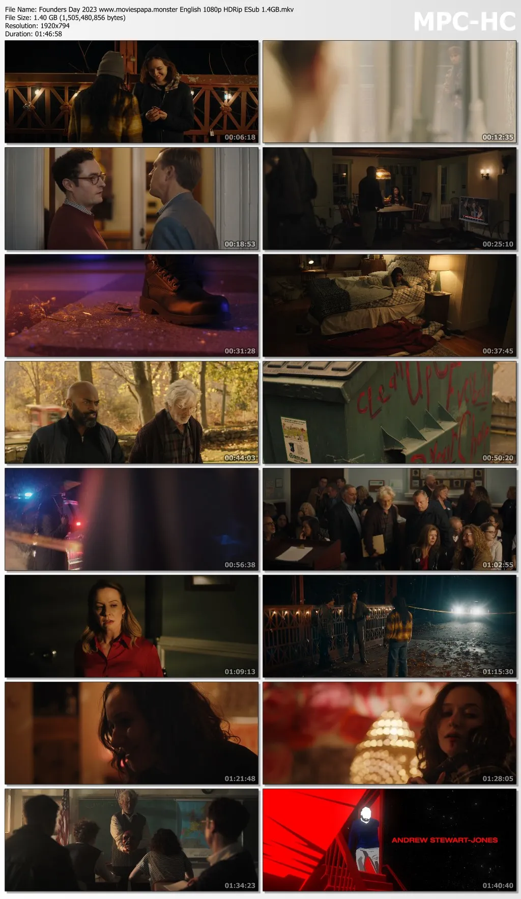 Founders Day 2023 English 1080p | 720p | 480p HDRip ESub Download