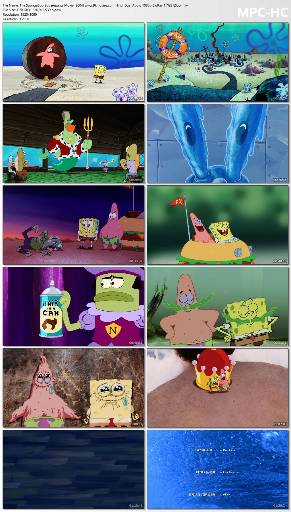 The SpongeBob Squarepants Movie 2004 Hindi Dual Audio 1080p | 720p | 480p BluRay ESub Download