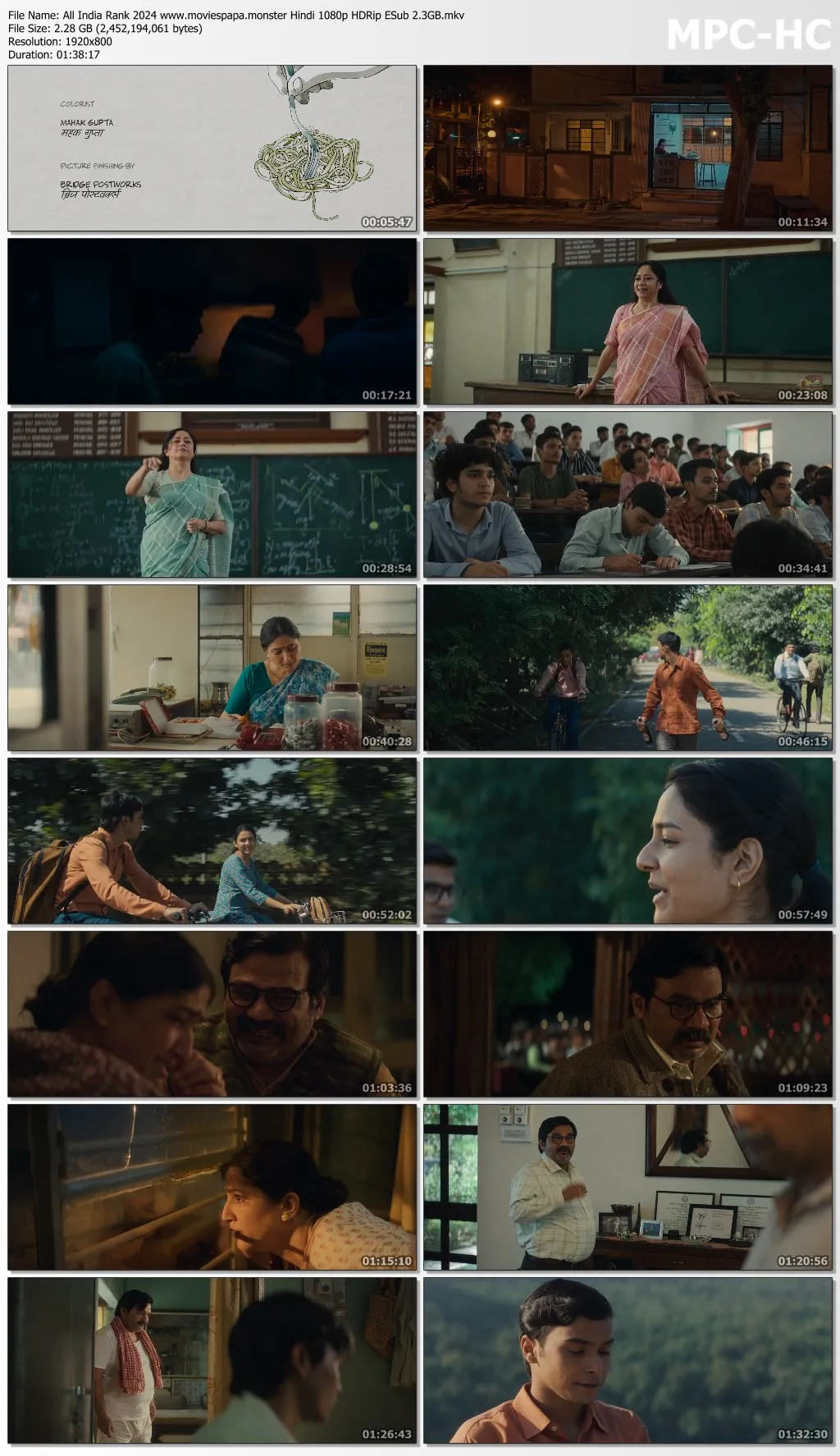  All India Rank 2024 Hindi 1080p | 720p | 480p HDRip ESub Download