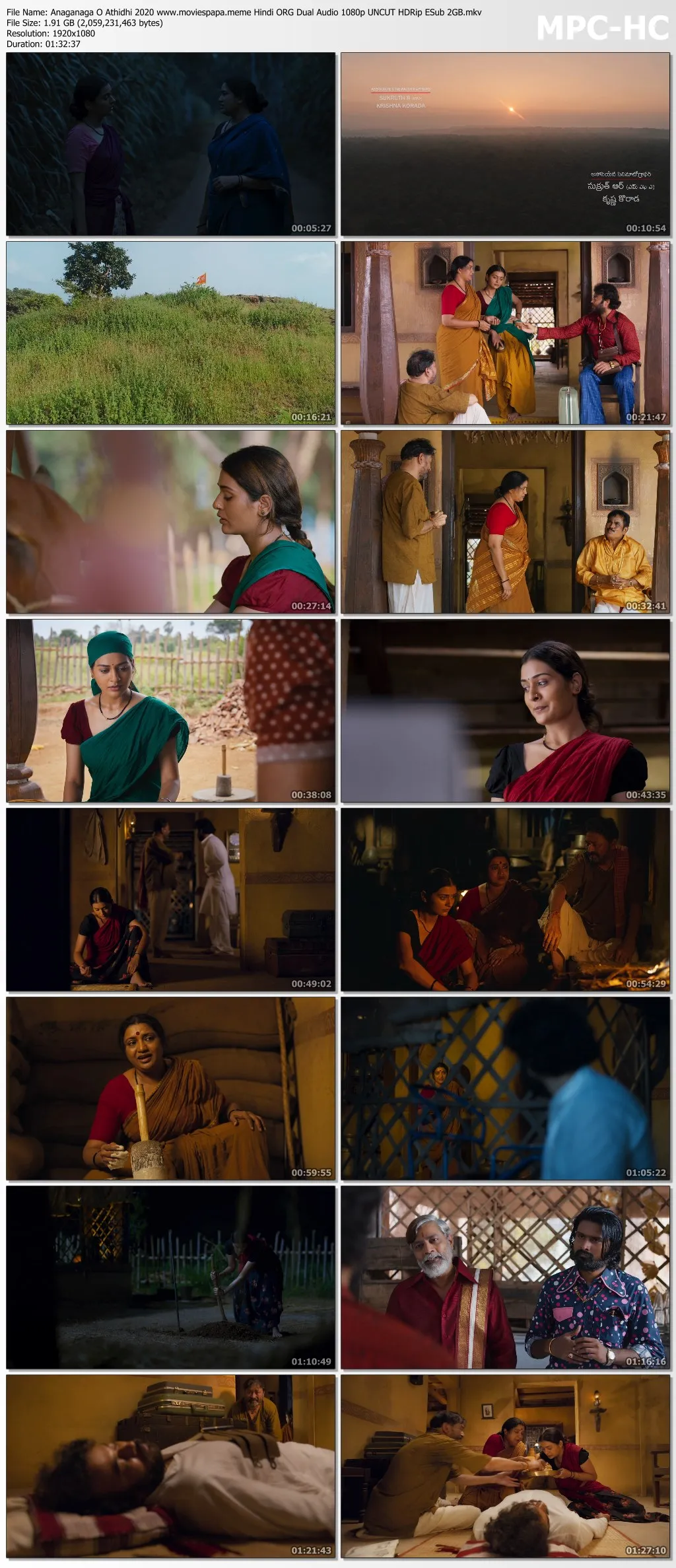 Anaganaga O Athidhi 2020 Hindi ORG Dual Audio 1080p | 720p | 480p HDRip ESub Download