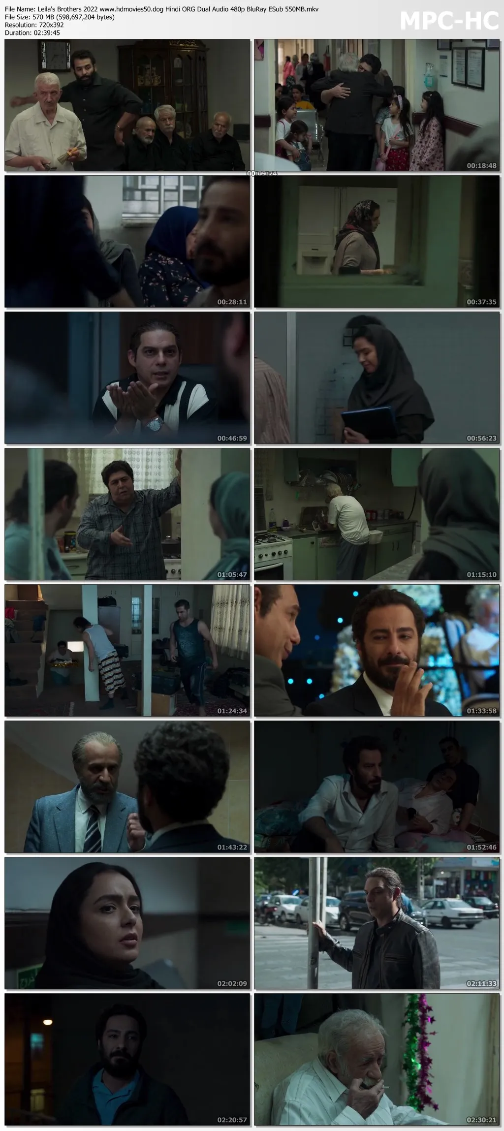 Leila’s Brothers 2022 Hindi ORG Dual Audio 480p BluRay ESub 550MB Download