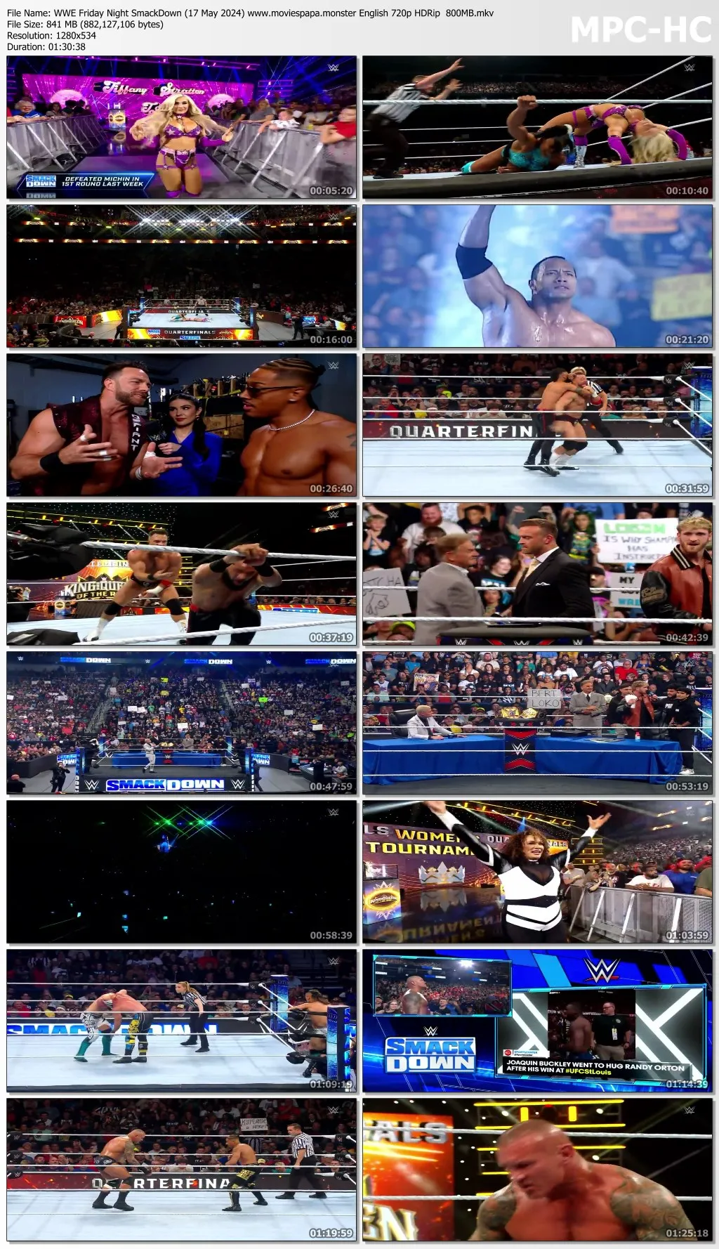 WWE Friday Night SmackDown (17 May 2024) English 720p | 480p HDRip Download