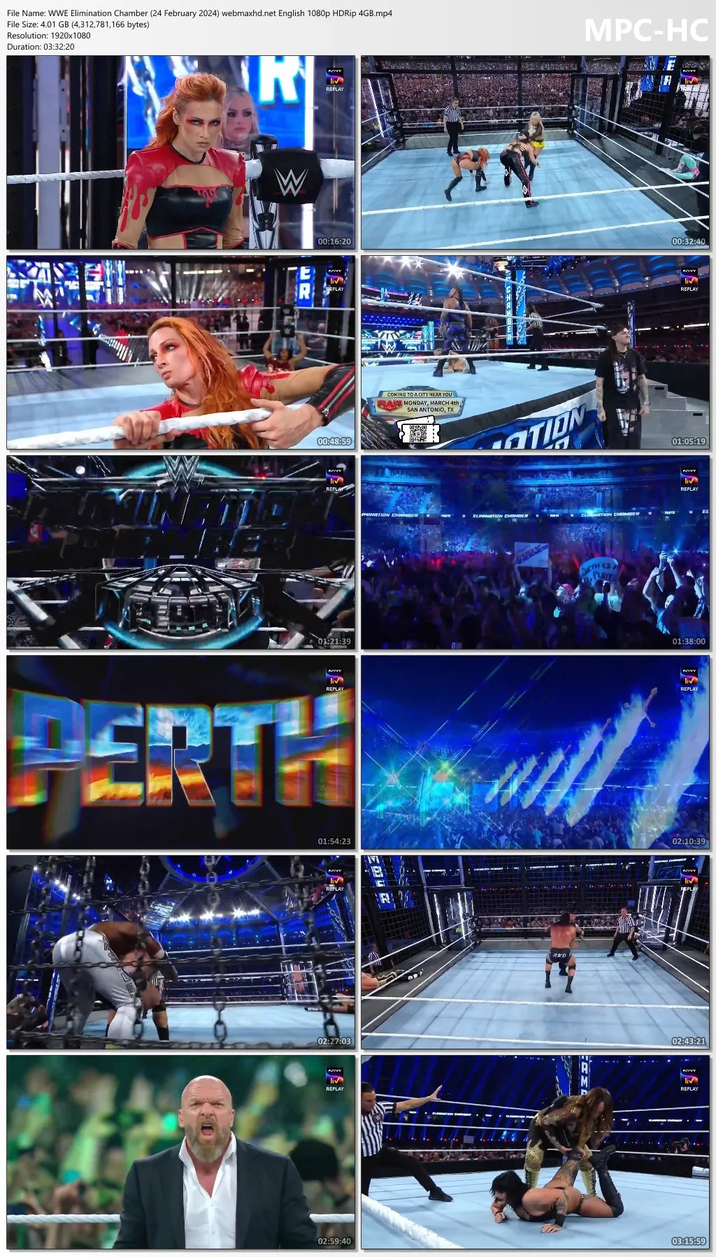 WWE Elimination Chamber 24 February 2024 English 1080p | 720p | 480p HDRip Download