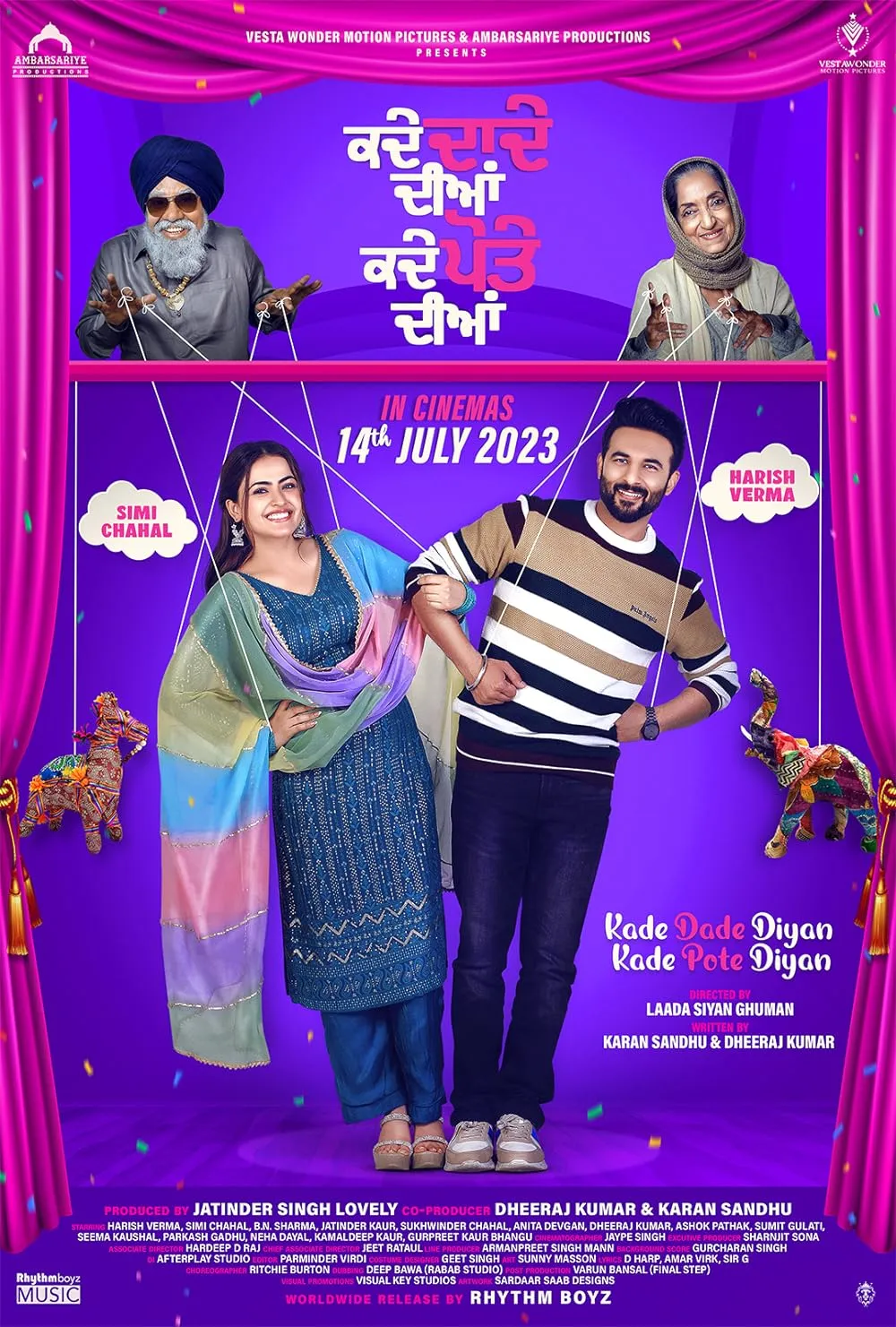 Kade Dade Diyan Kade Pote Diyan 2023 Punjabi 720p HDRip ESub 1.4GB Download