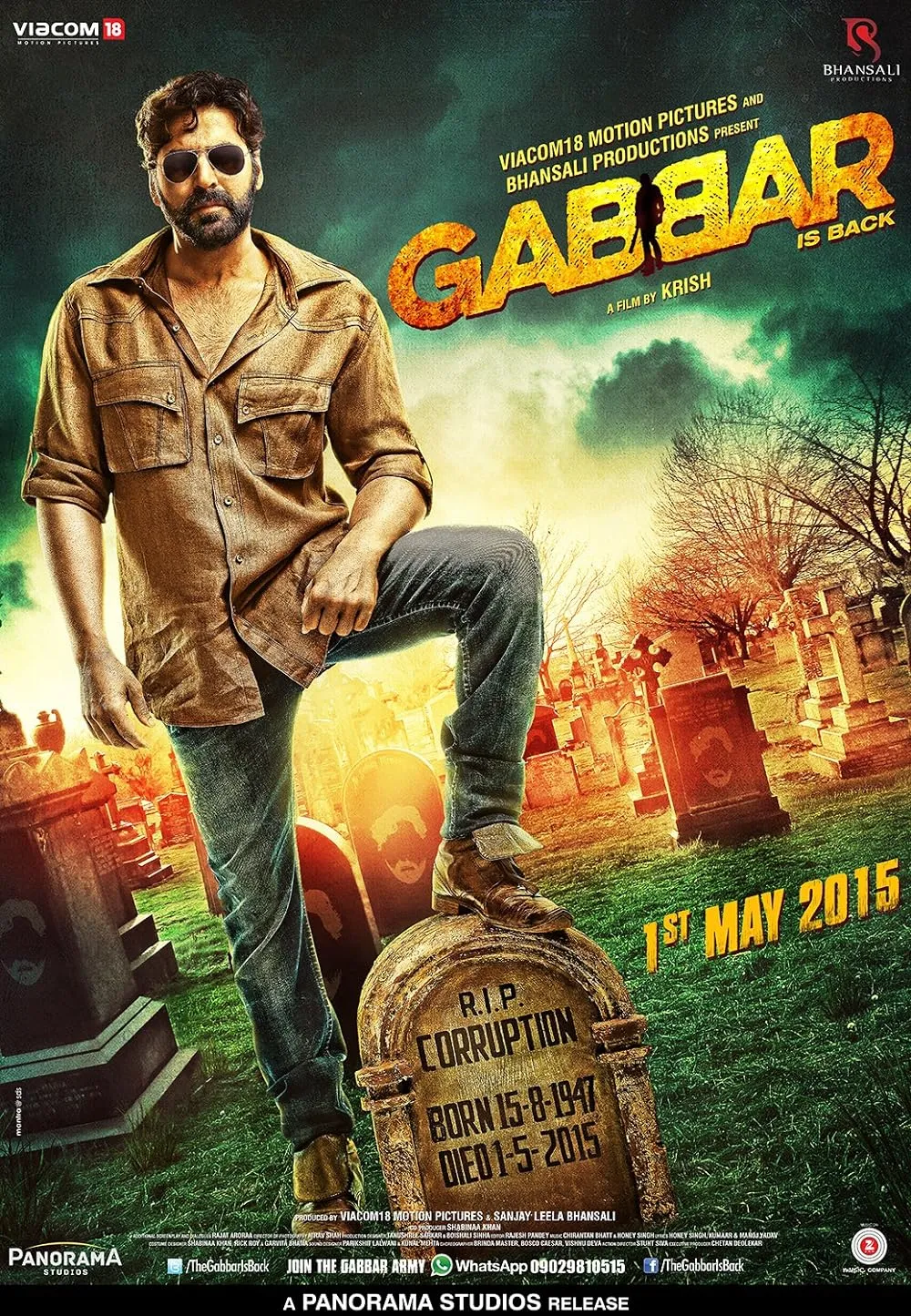 Gabbar is Back 2015 Hindi 1080p BluRay ESub 3.3GB Download