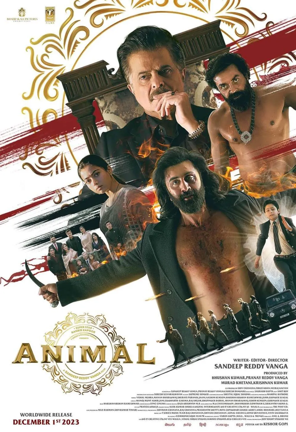 Animal 2023 Hindi Movie 720p NF HDRip ESub 900MB Download