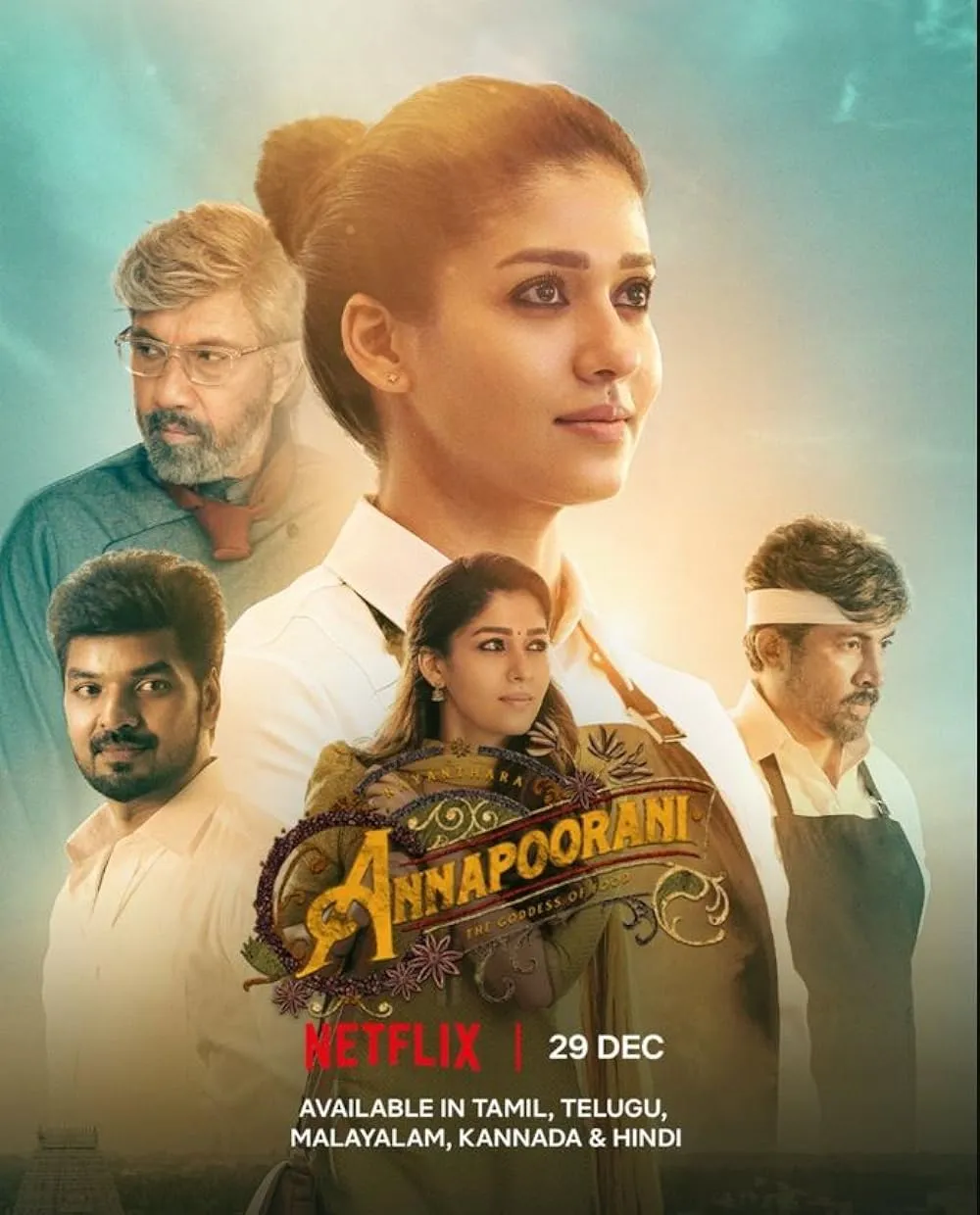 Annapoorani The Goddess of Food 2023 Hindi ORG Dual Audio 1080p HDRip ESub 3GB Down