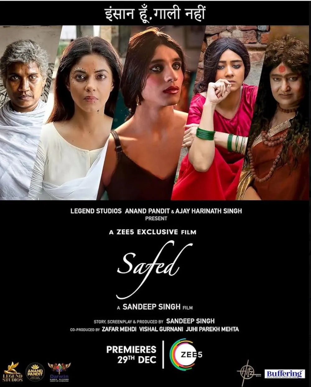 Safed 2023 Hindi Movie 720p ZEE5 HDRip ESub 550MB Download
