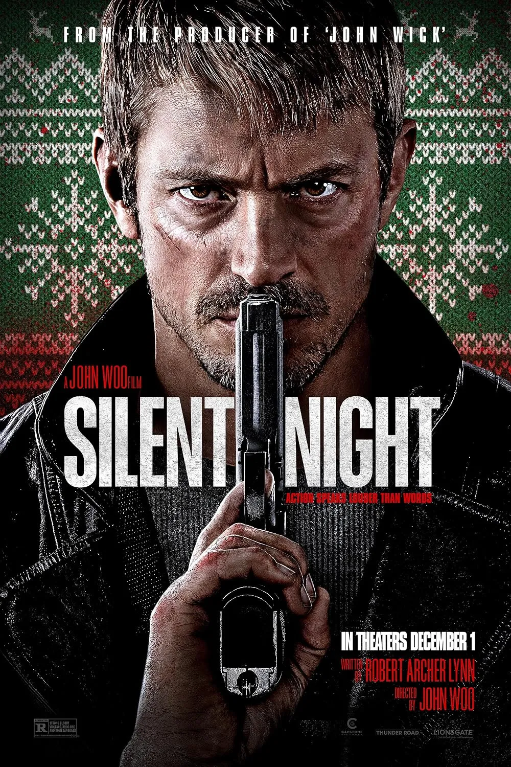 Silent Night 2023 English 720p HDRip ESub 800MB Download