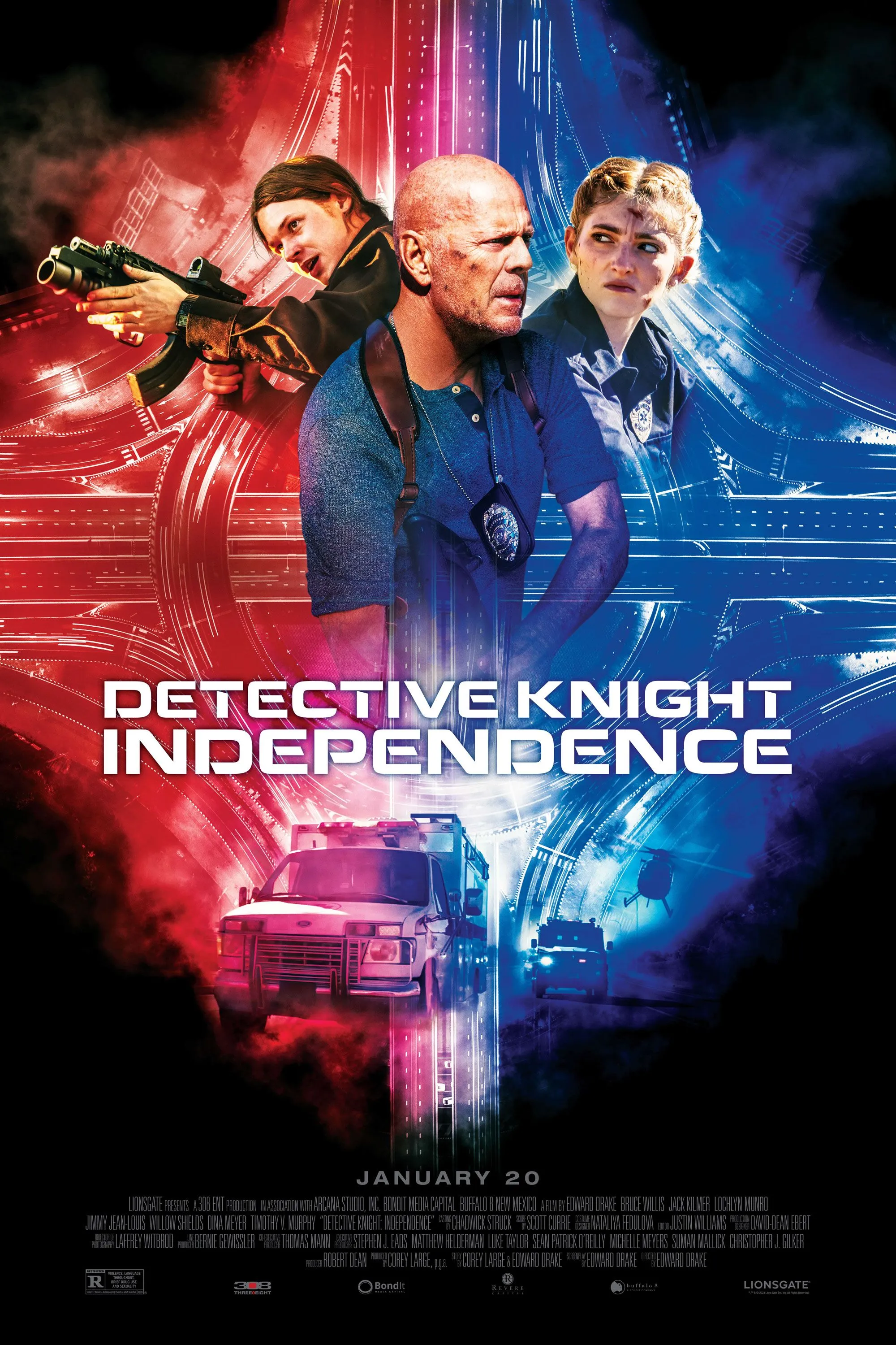 Detective Knight Independence 2023 Hindi ORG Dual Audio 480p BluRay 450MB ESub Download