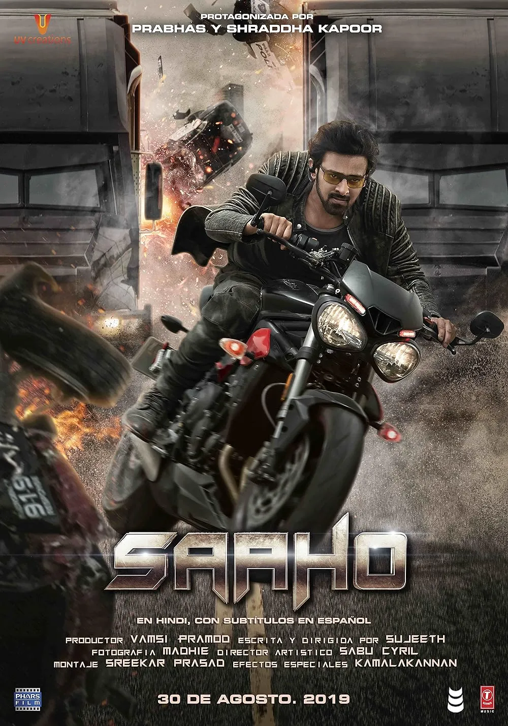 Saaho 2019 Hindi ORG Dubbed 720p HDRip 1.6GB ESub Download