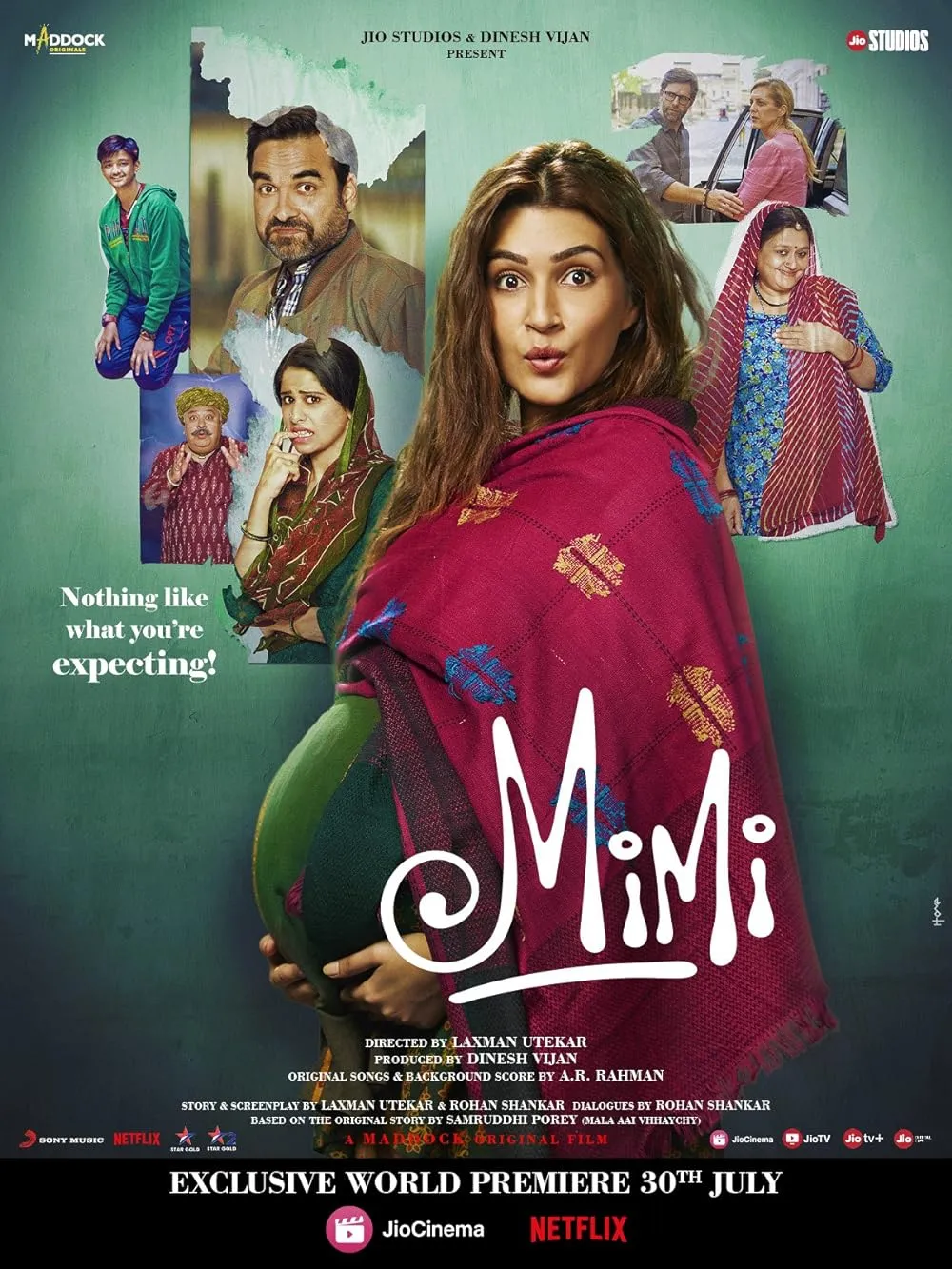 Mimi 2021 Hindi Movie 480p NF HDRip ESub 550MB Download